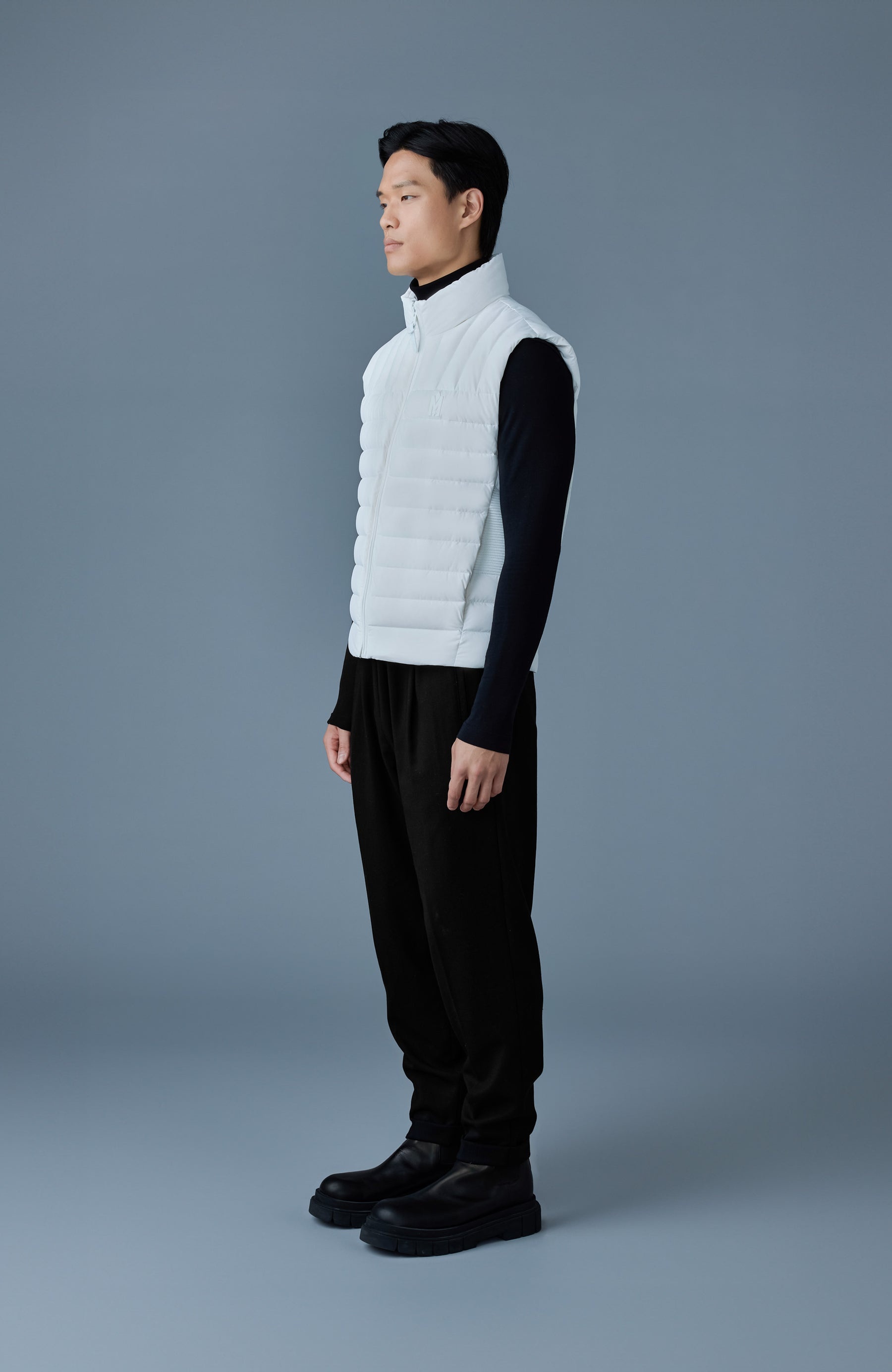 TITUS Perpendicular channel quilt down vest - 3