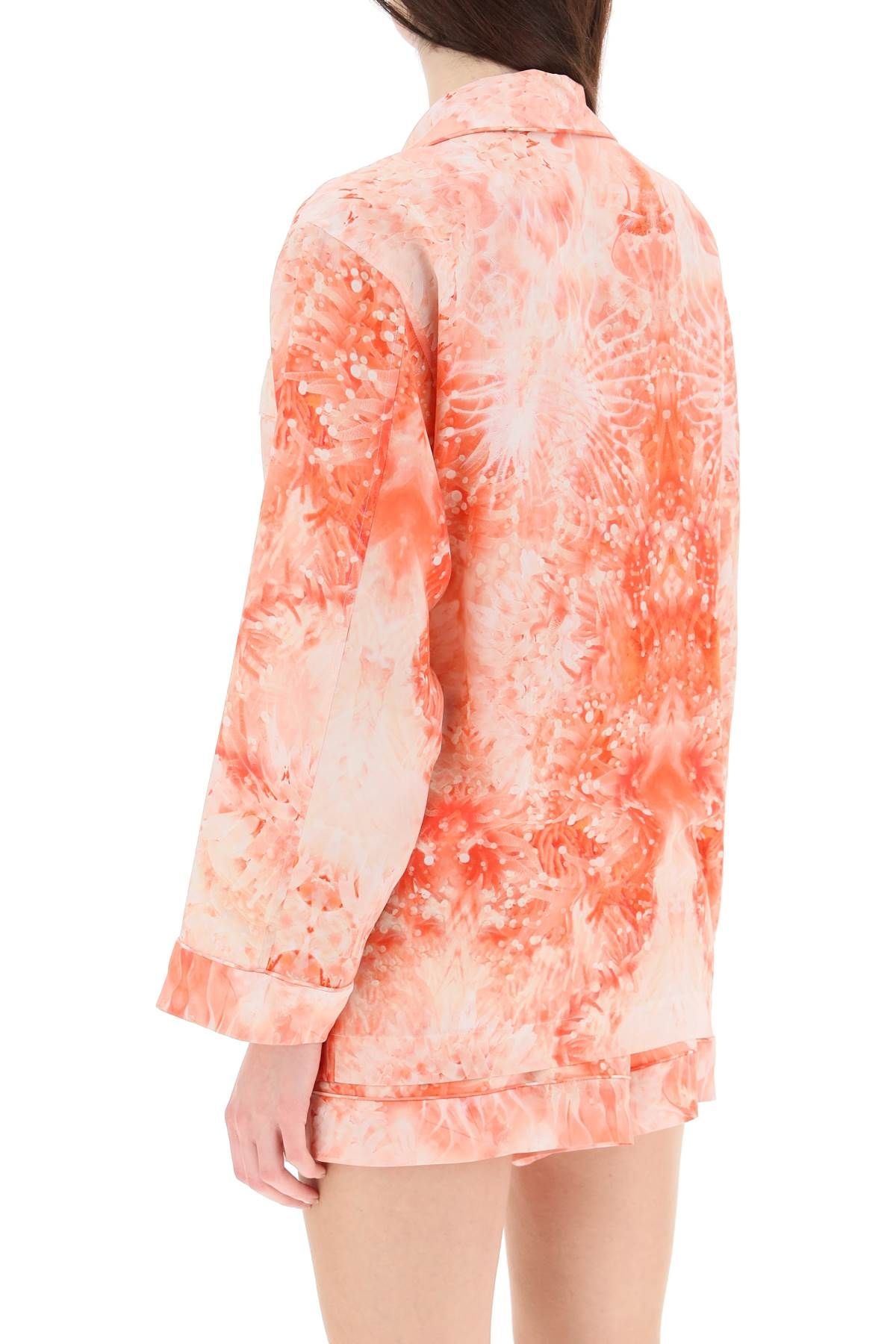 CORAL SILK SHIRT - 4