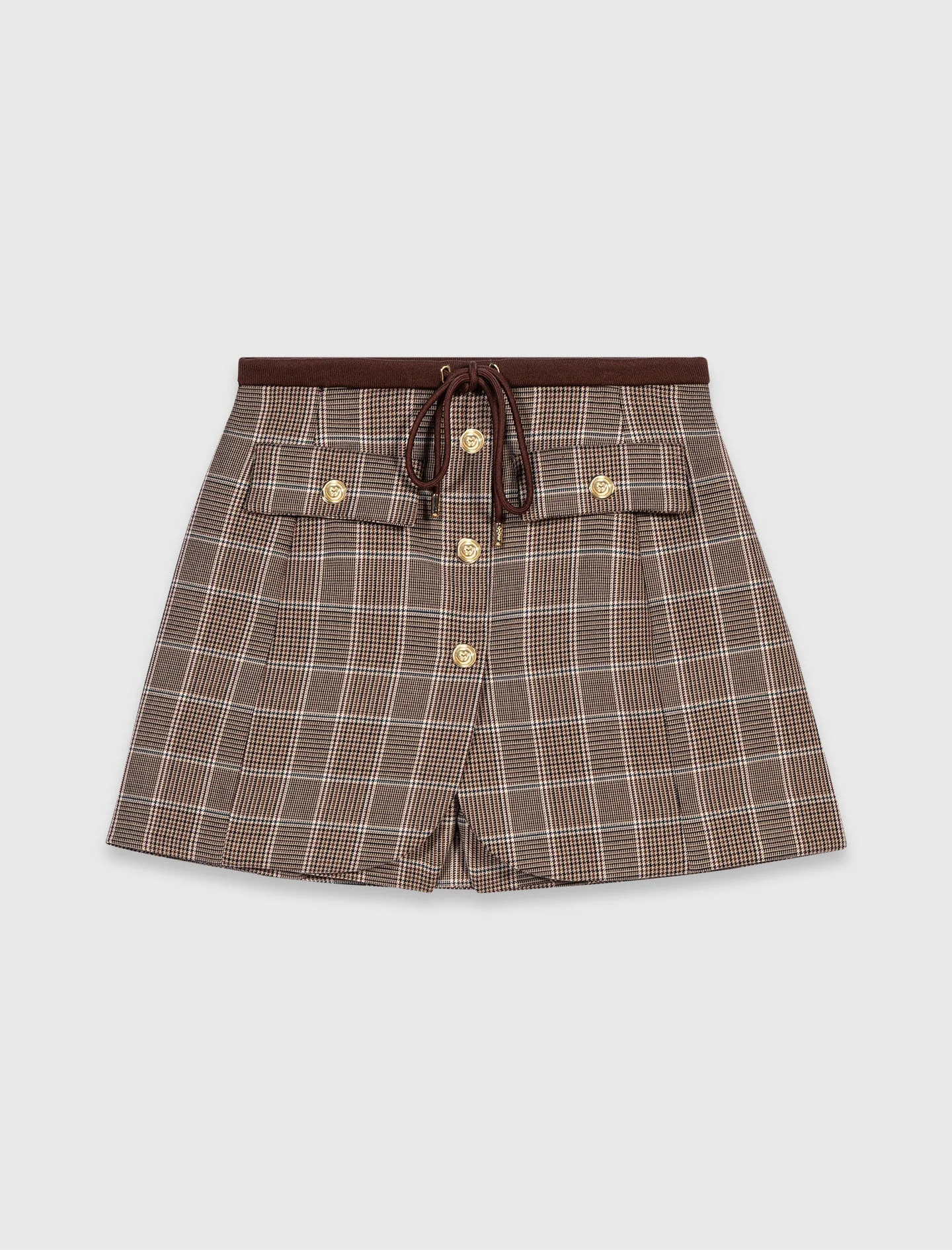 Layered-effect suit shorts - 1