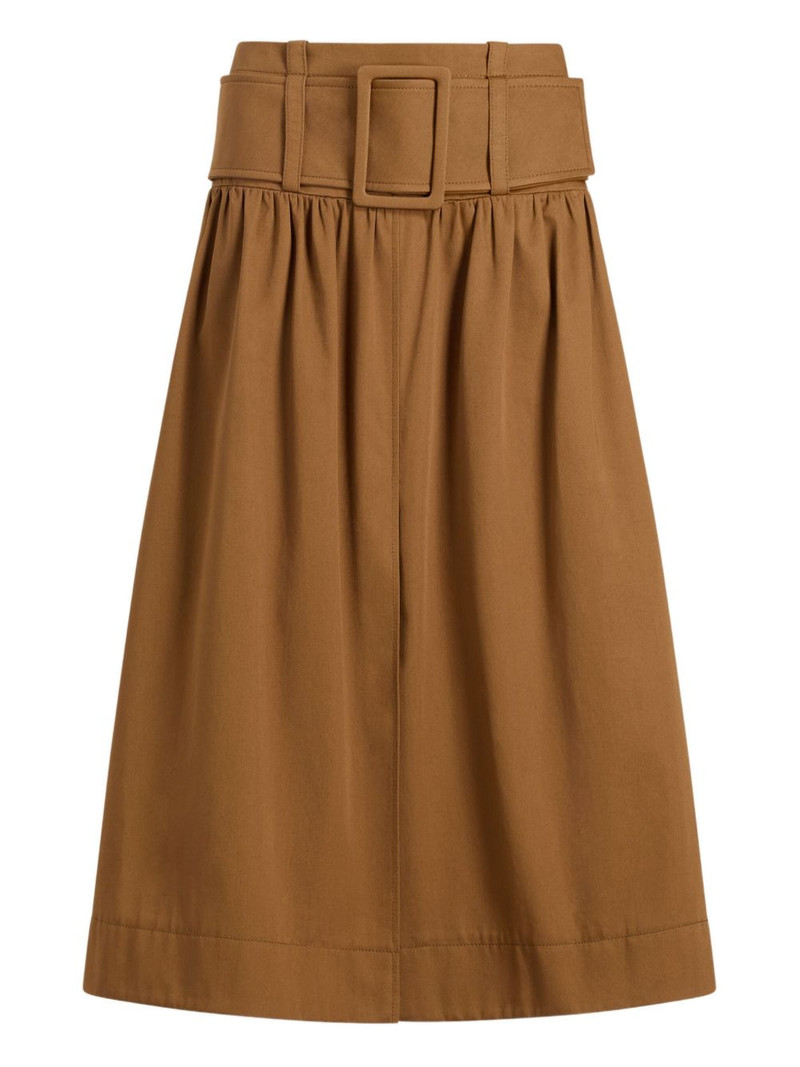 belted gathered skirt 1