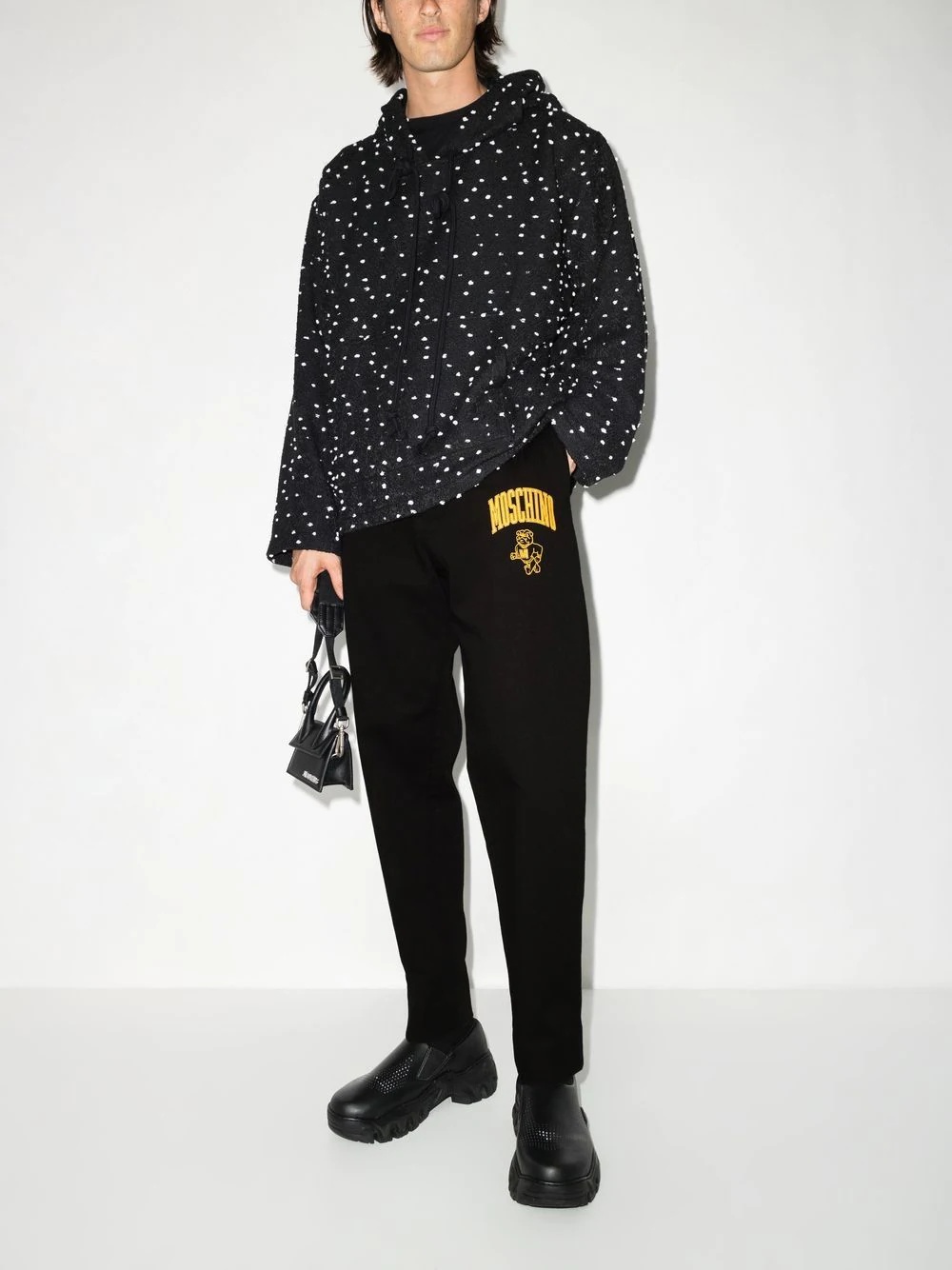 logo-print straight-leg trousers - 4