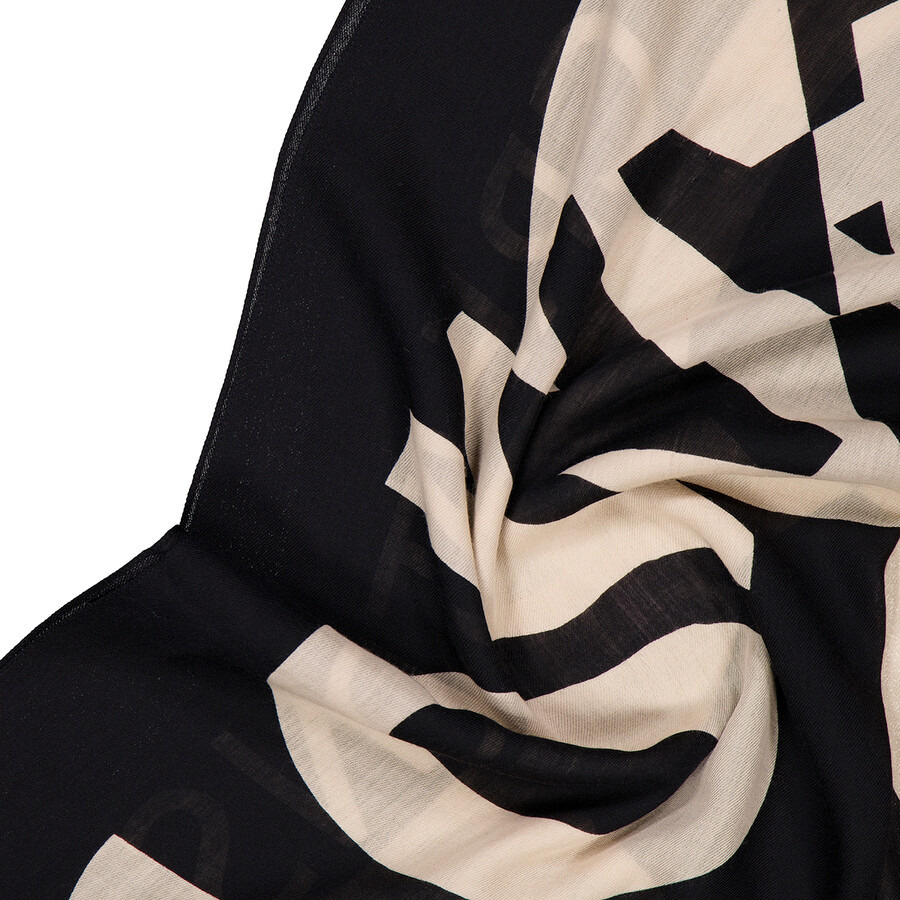 Ferragamo Loghi Maxi-Logo Stole - 6