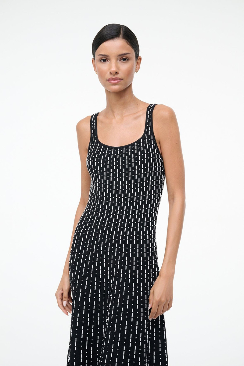 STAUD STAUD ELLISON DRESS BLACK GEO outlook