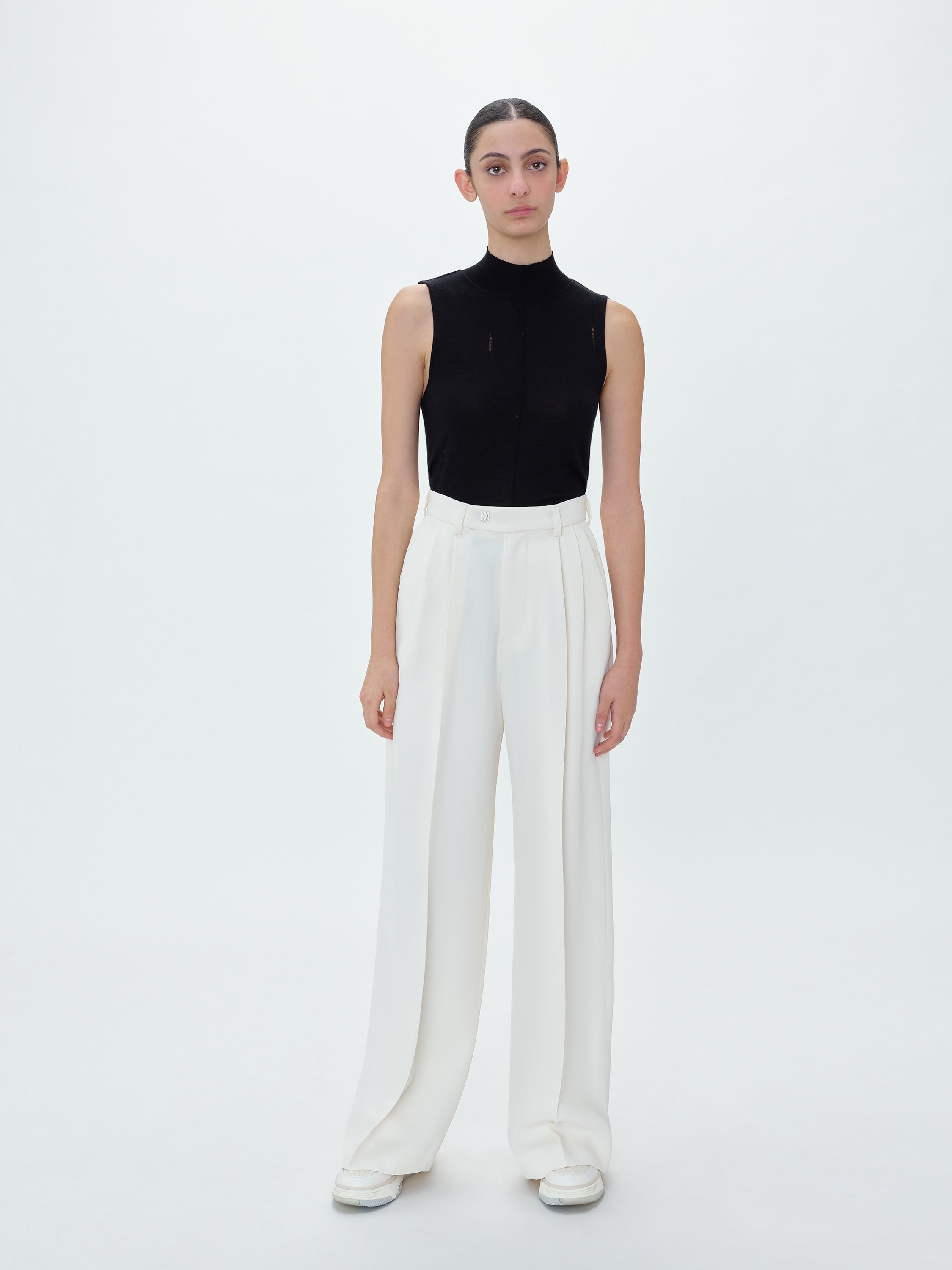 AMIRI VISCOSE DOUBLE PLEATED TROUSERS | REVERSIBLE