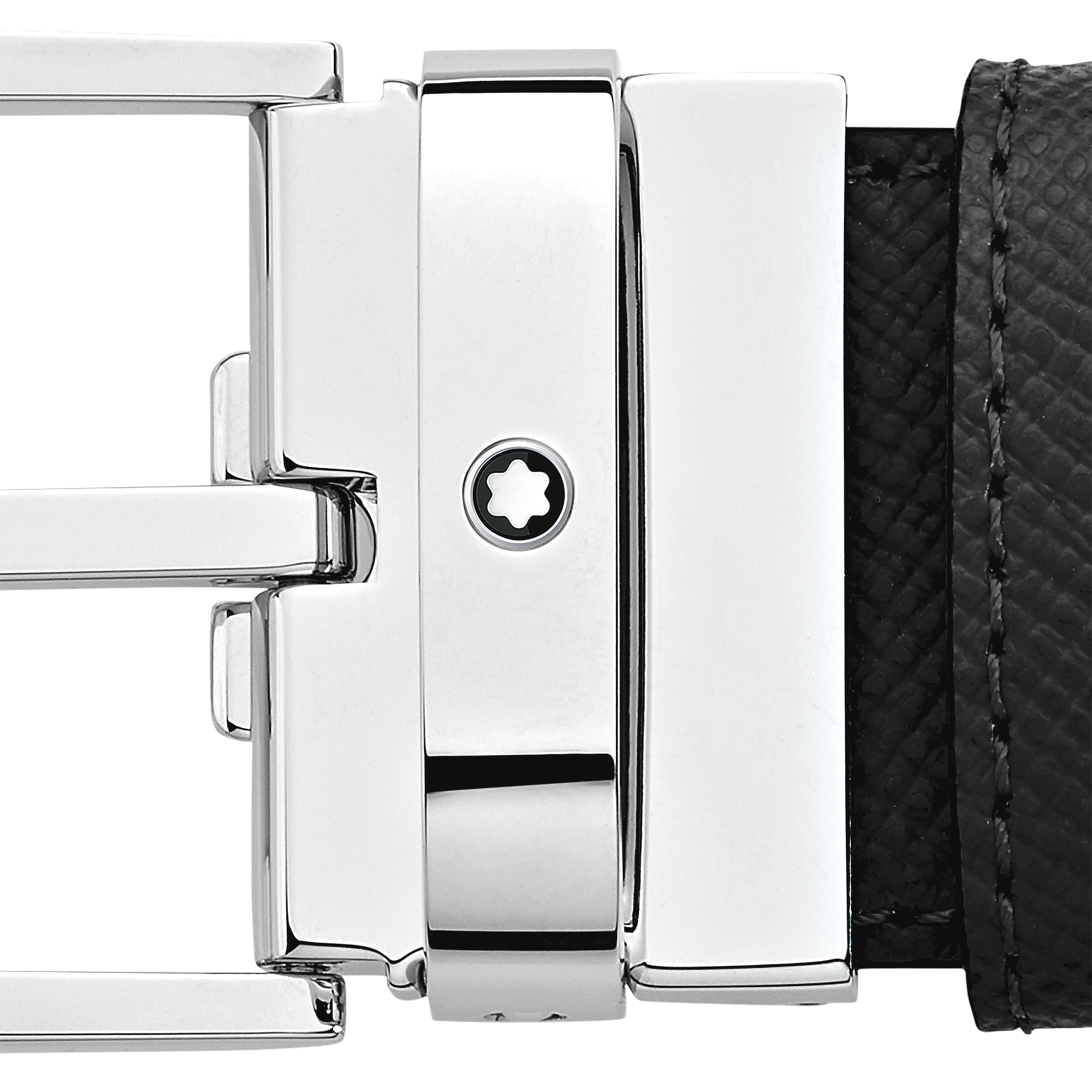 Black/brown 35 mm reversible leather belt - 3