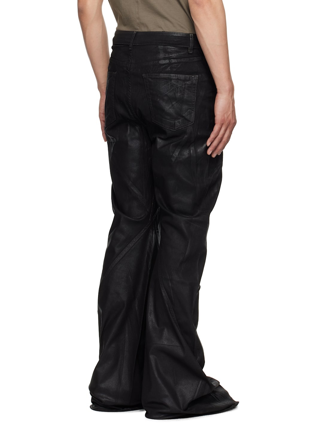 Black Hollywood Bias Bootcut Jeans - 3