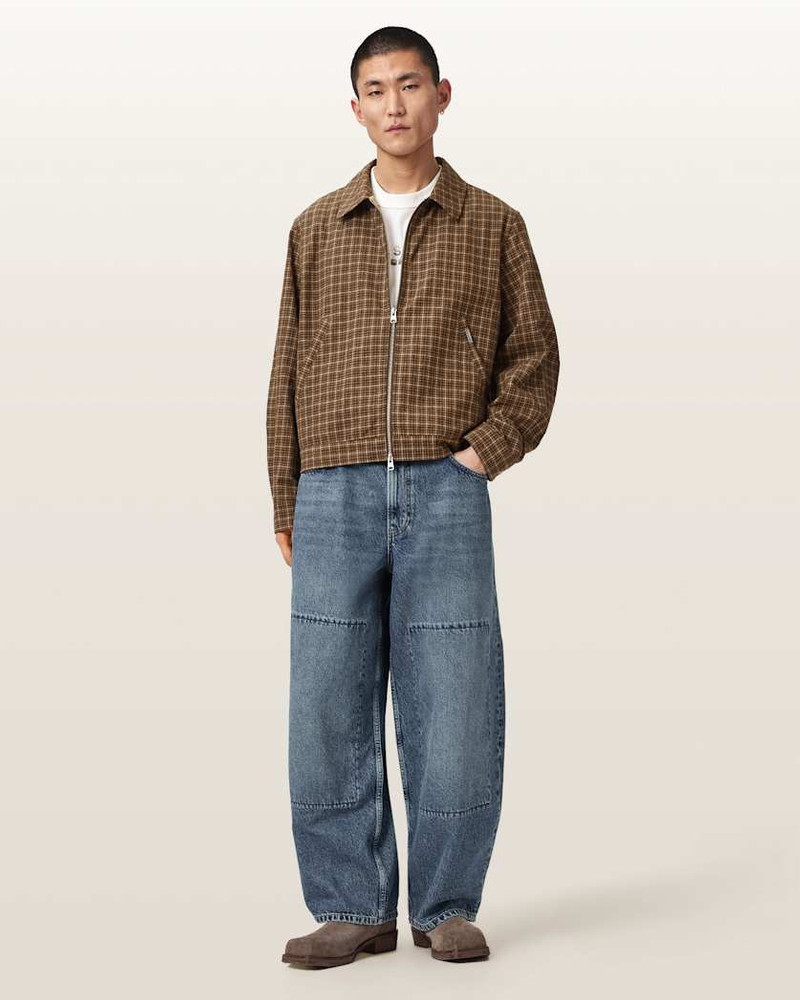 LAKESHAW RELAXED FIT LINEN BLEND CHECK JACKET 5