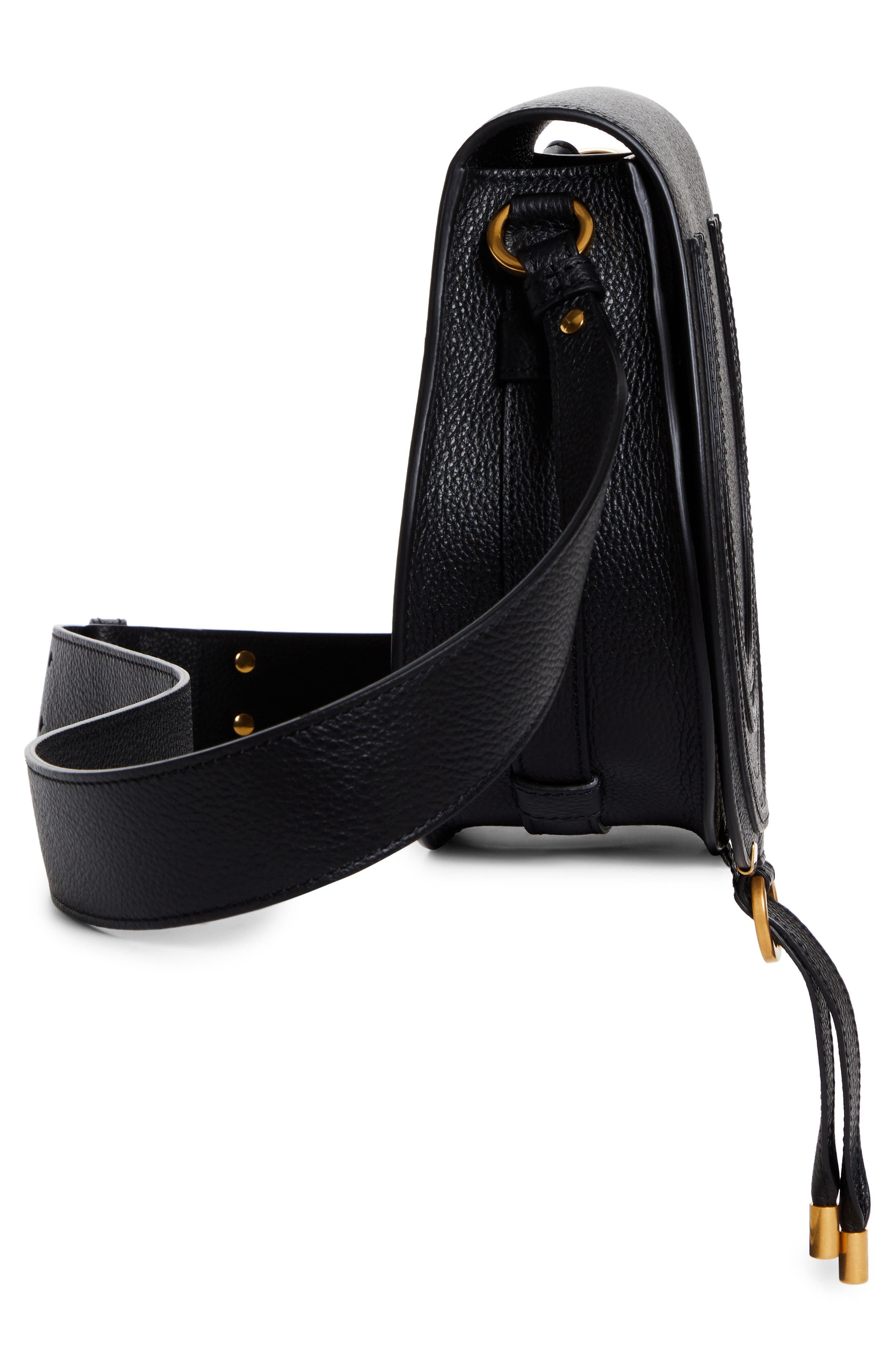 Chloé Large Marcie Leather Crossbody Bag in 001 Black at Nordstrom - 5