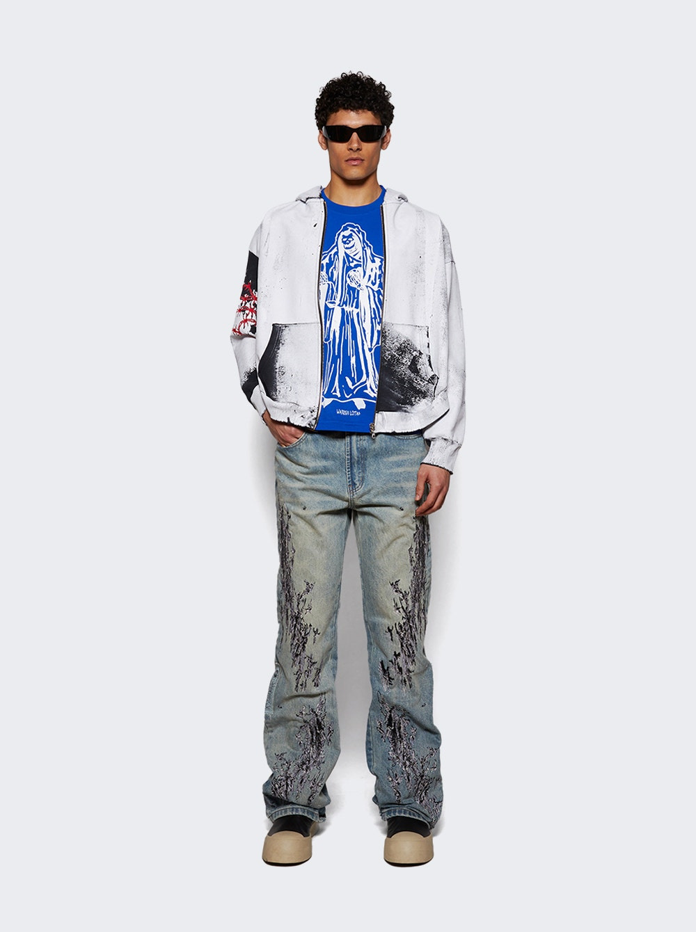 Scratched Denim Blue - 5