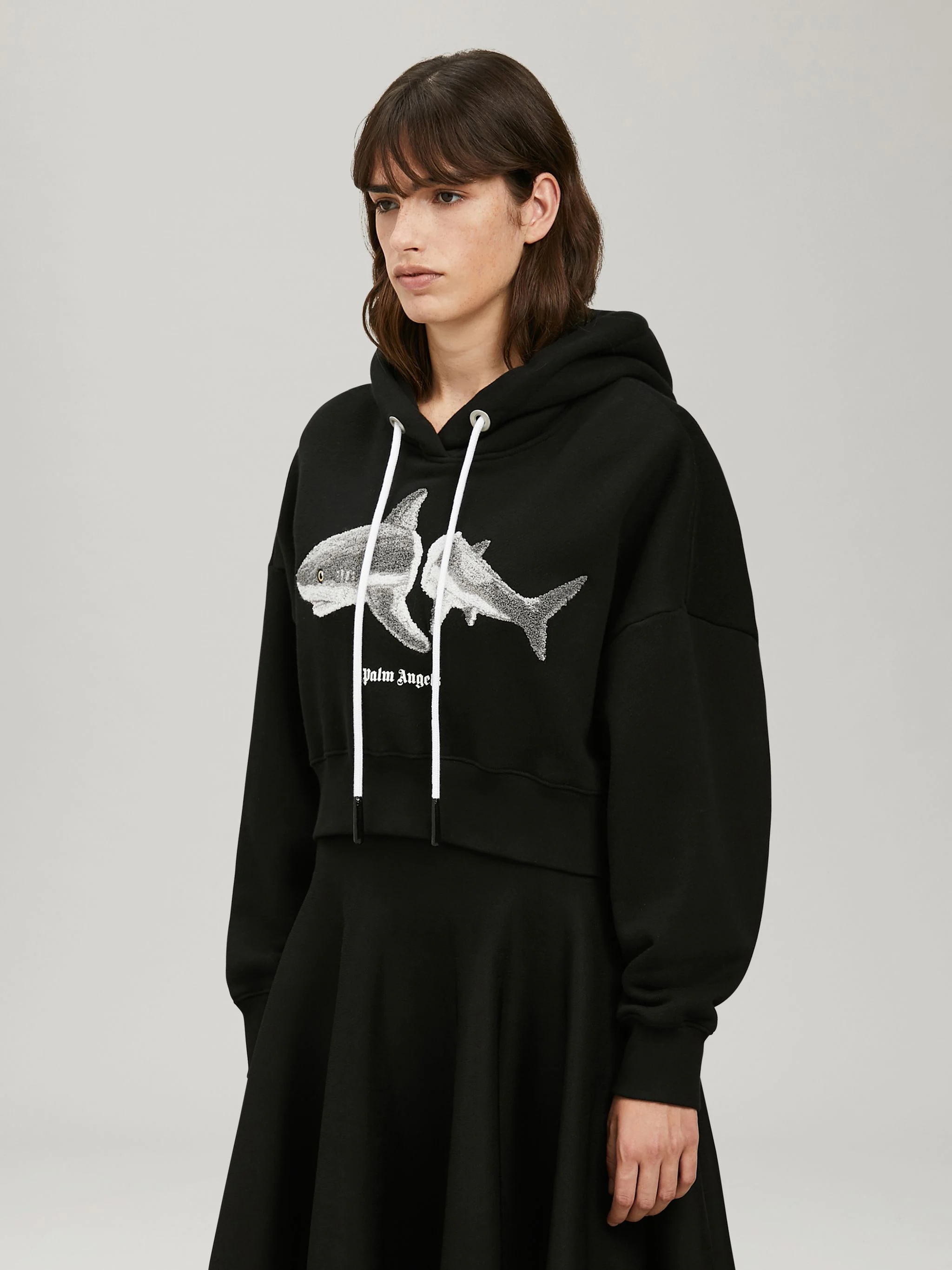 SHARK CROPPED SWEATSHIRT - 4