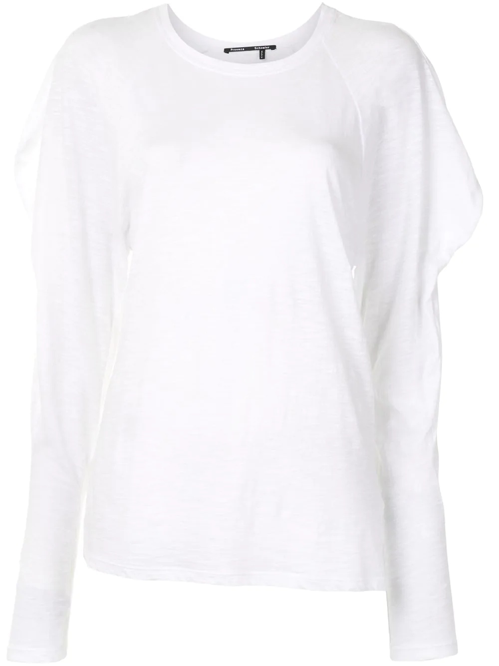 draped long-sleeves top - 1