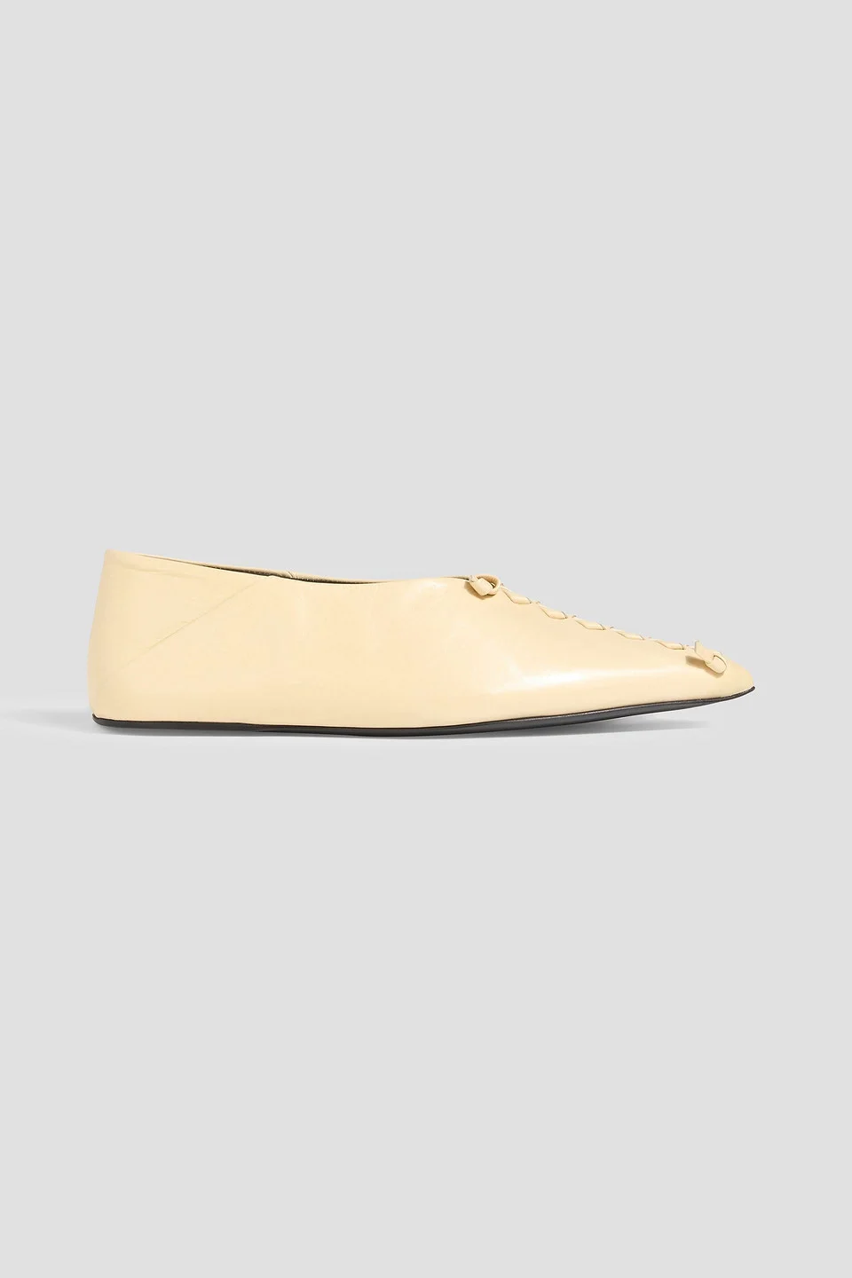 Leather point-toe flats - 1