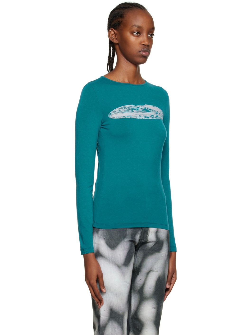 Blue Globe Long Sleeve T-Shirt - 2