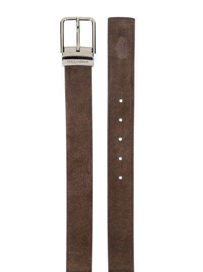 Dolce & Gabbana suede buckle belt outlook