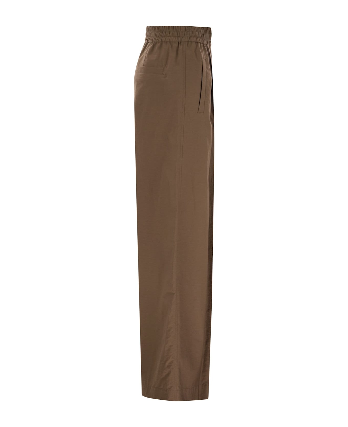 Loose Fit Cotton Trousers - 3
