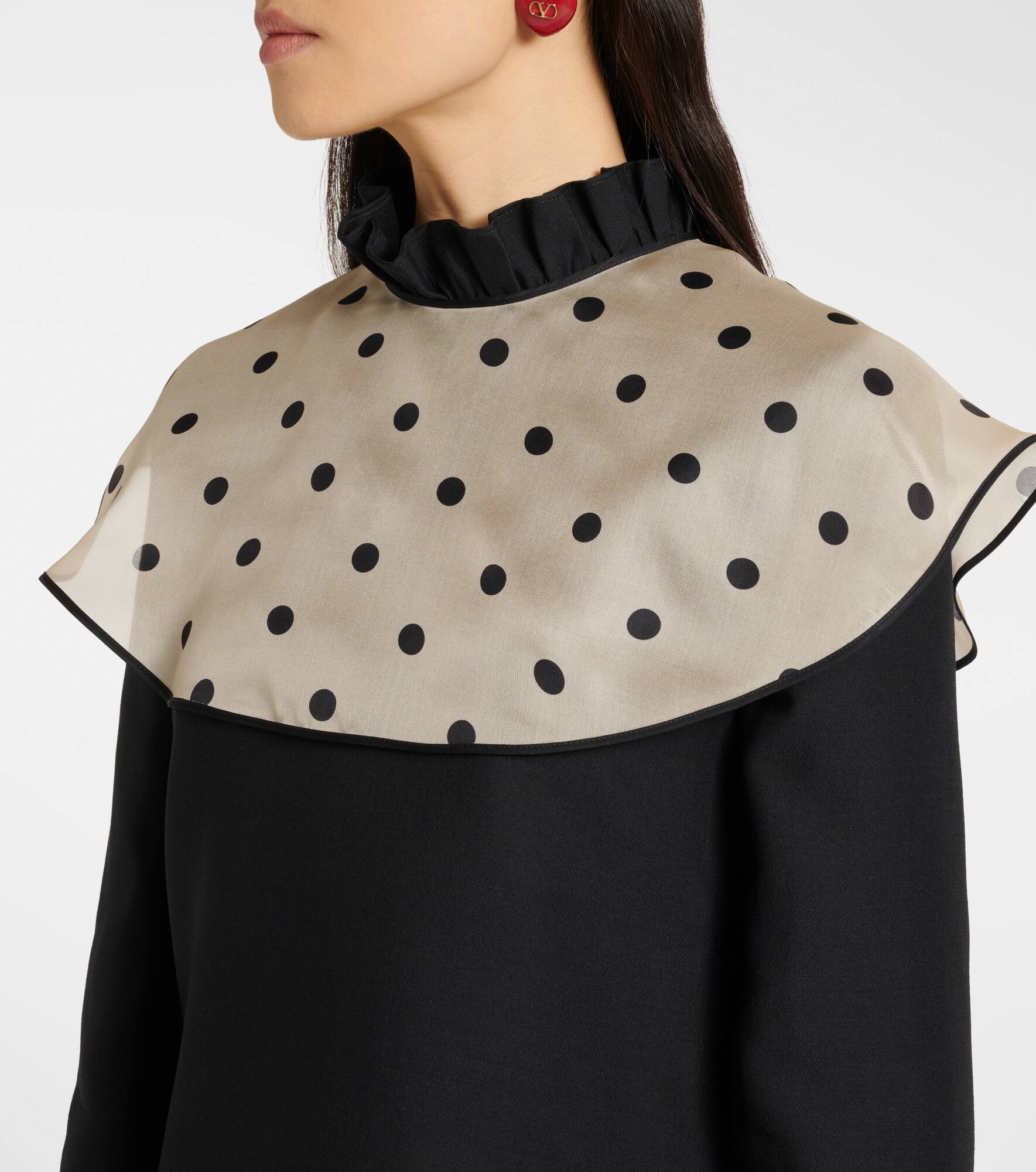 Crepe Couture polka-dot minidress - 4