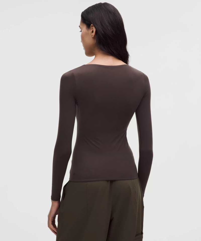 Wundermost Ultra-Soft Nulu Square-Neck Long-Sleeve Shirt 3
