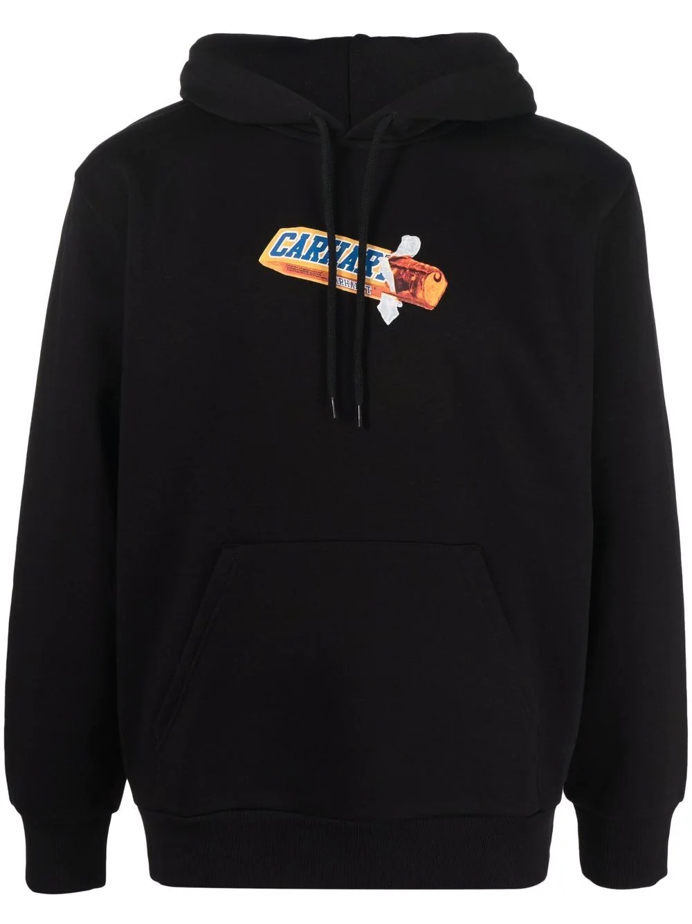 logo print hoodie - 1