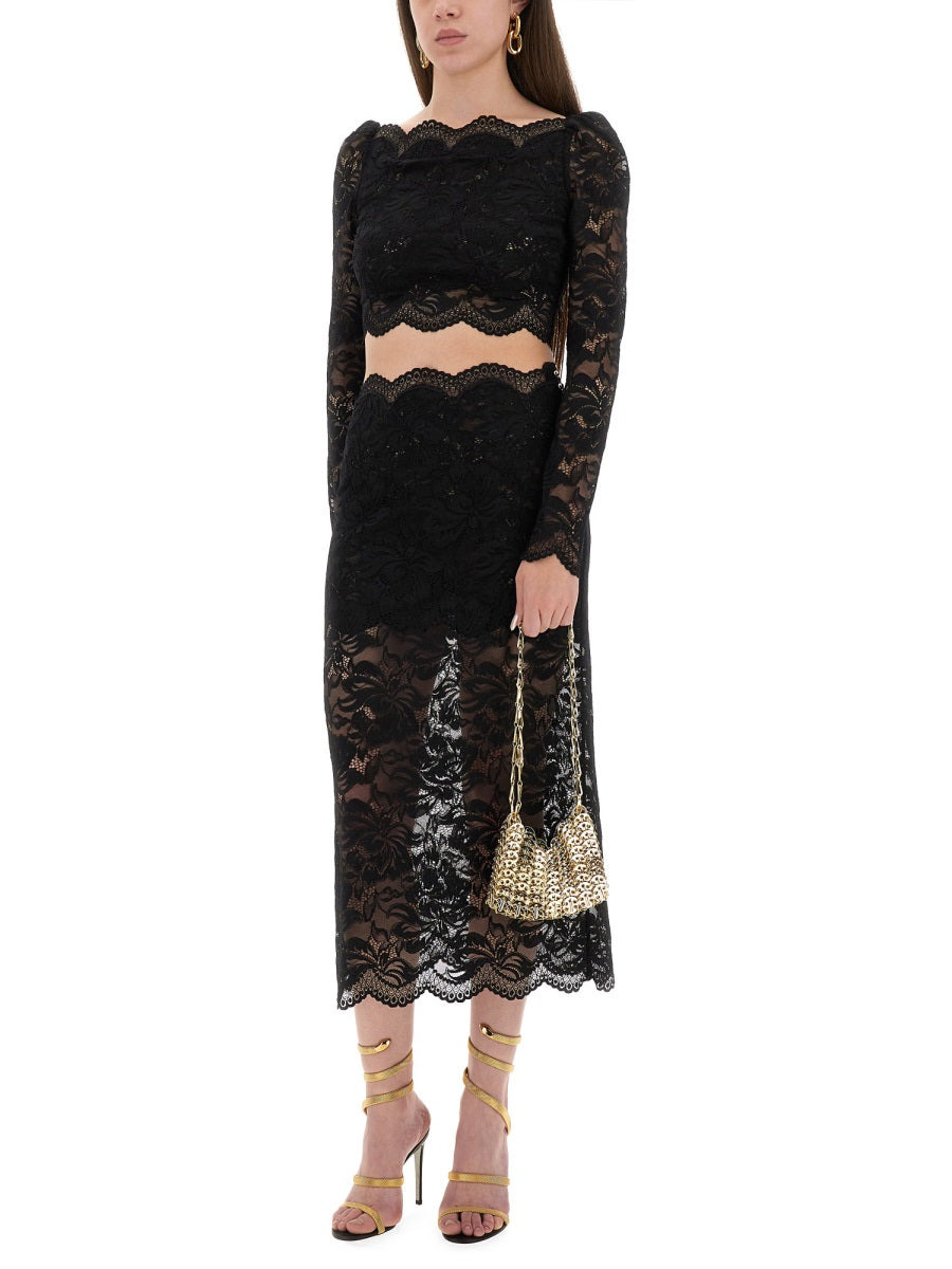 Lace Midi Skirt - 2