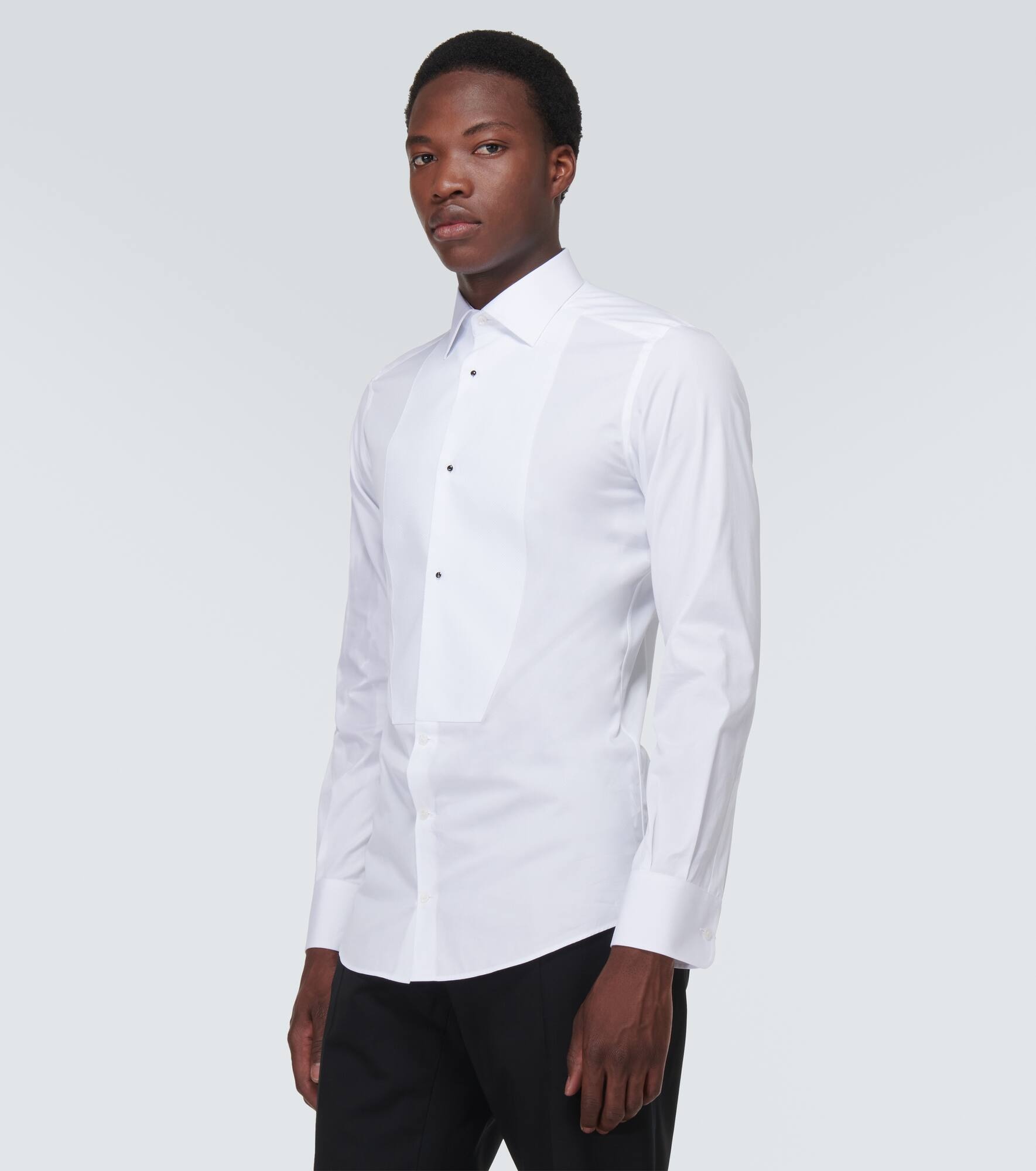 Tuxedo cotton poplin shirt - 3