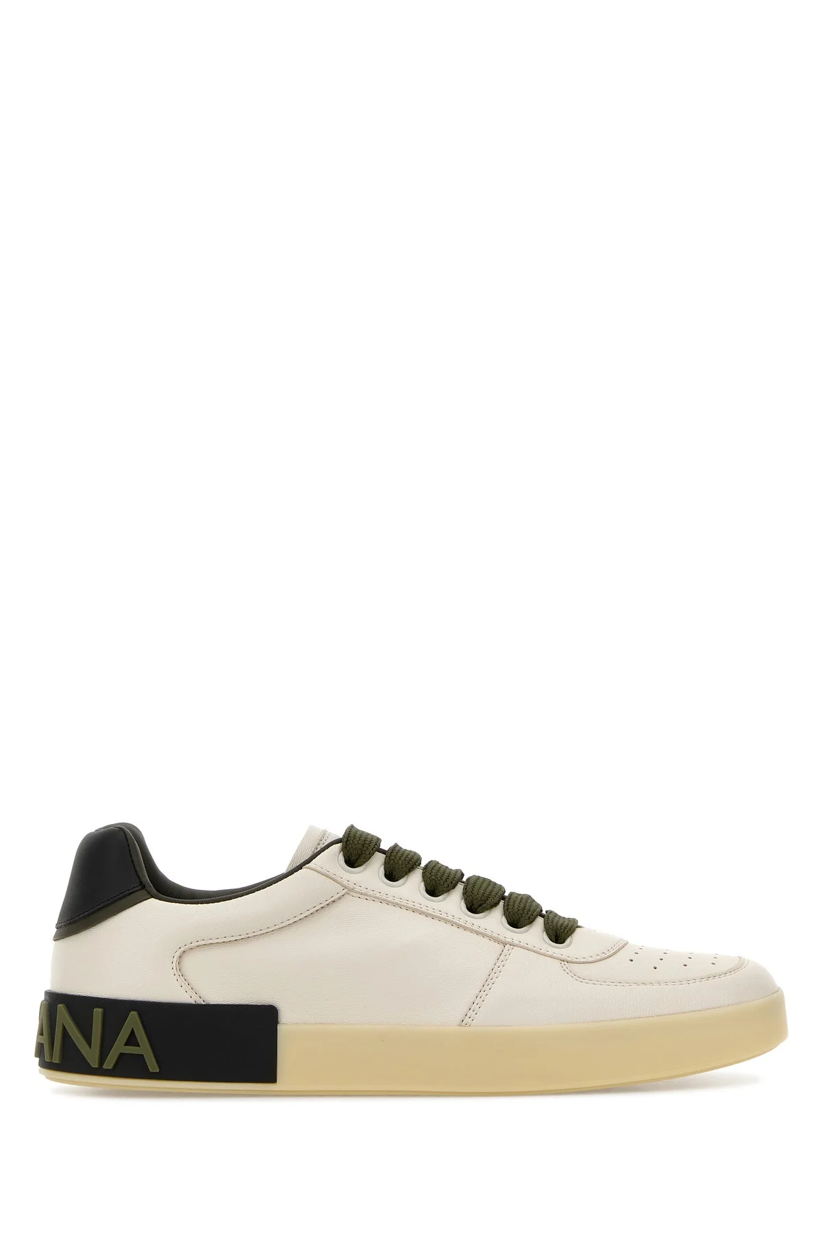 Ivory leather sneakers - 1