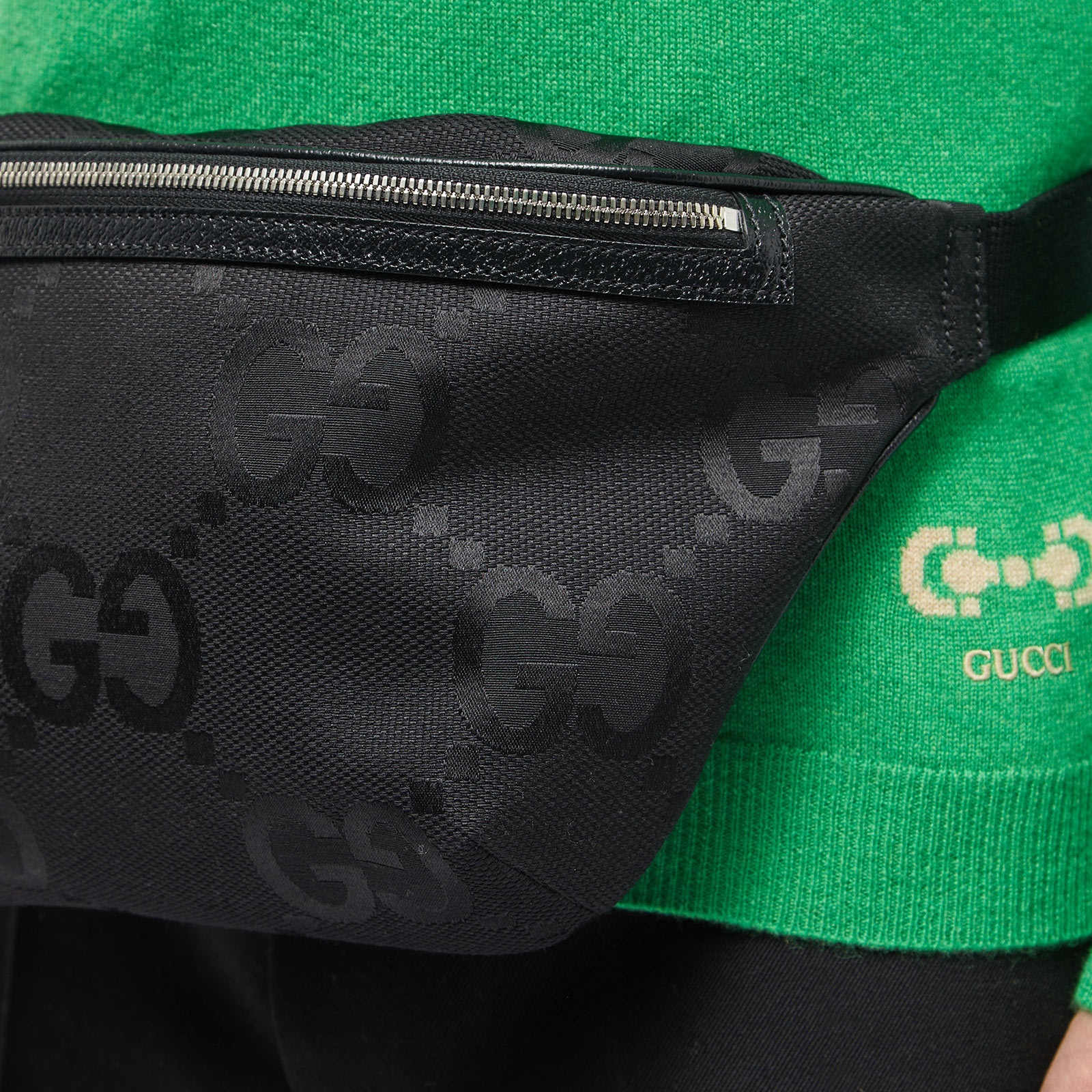 Gucci Tonal Jumbo GG Waist Bag - 2