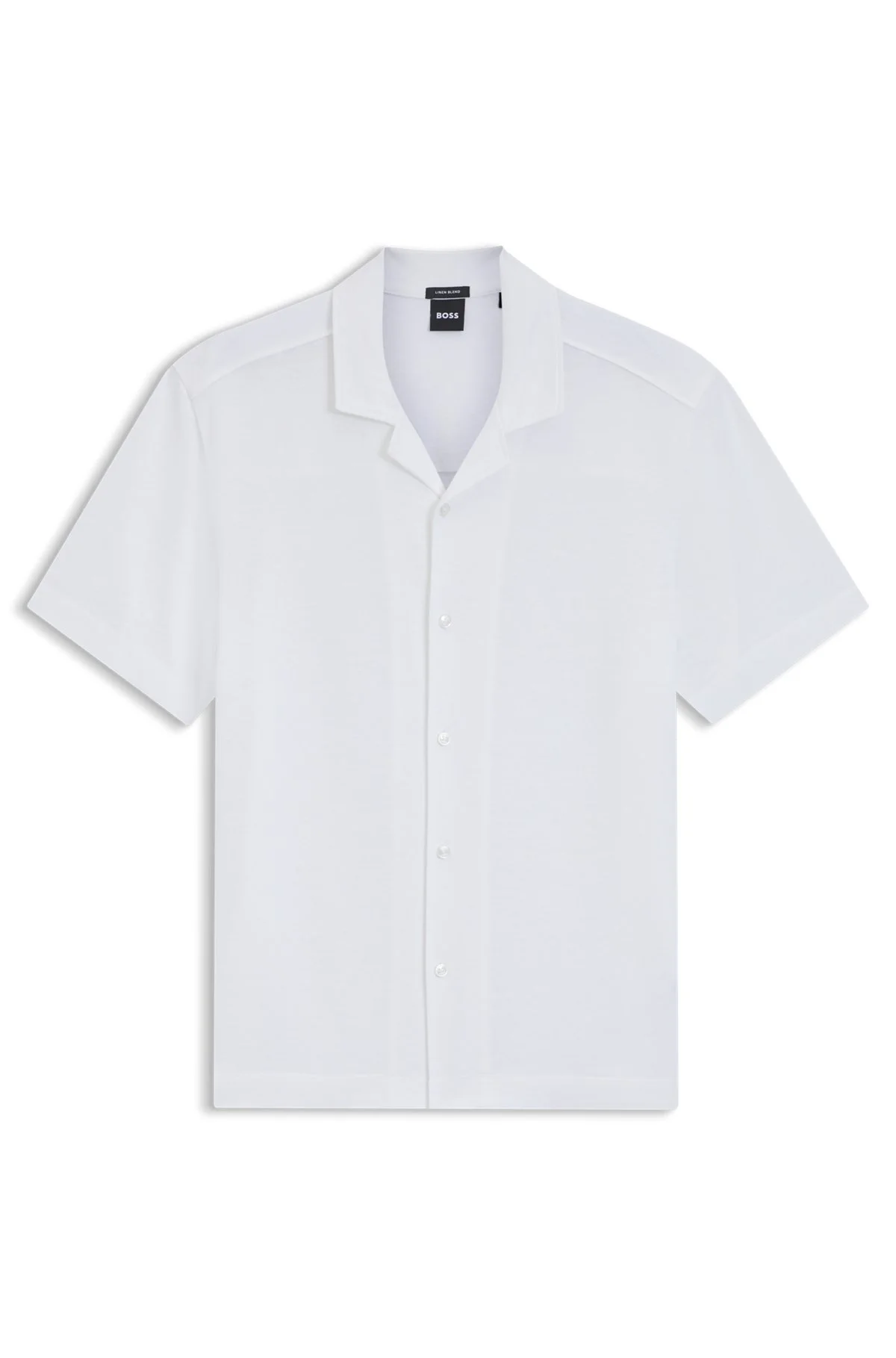 REGULAR-FIT SHIRT IN COTTON AND LINEN - 1
