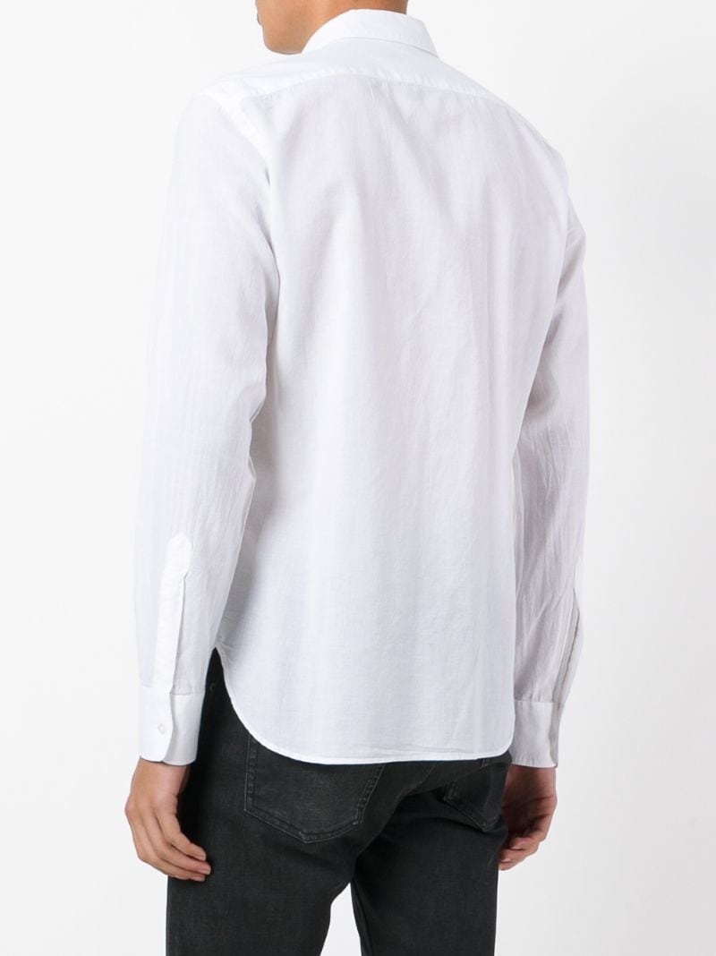 long-sleeved plain shirt - 4