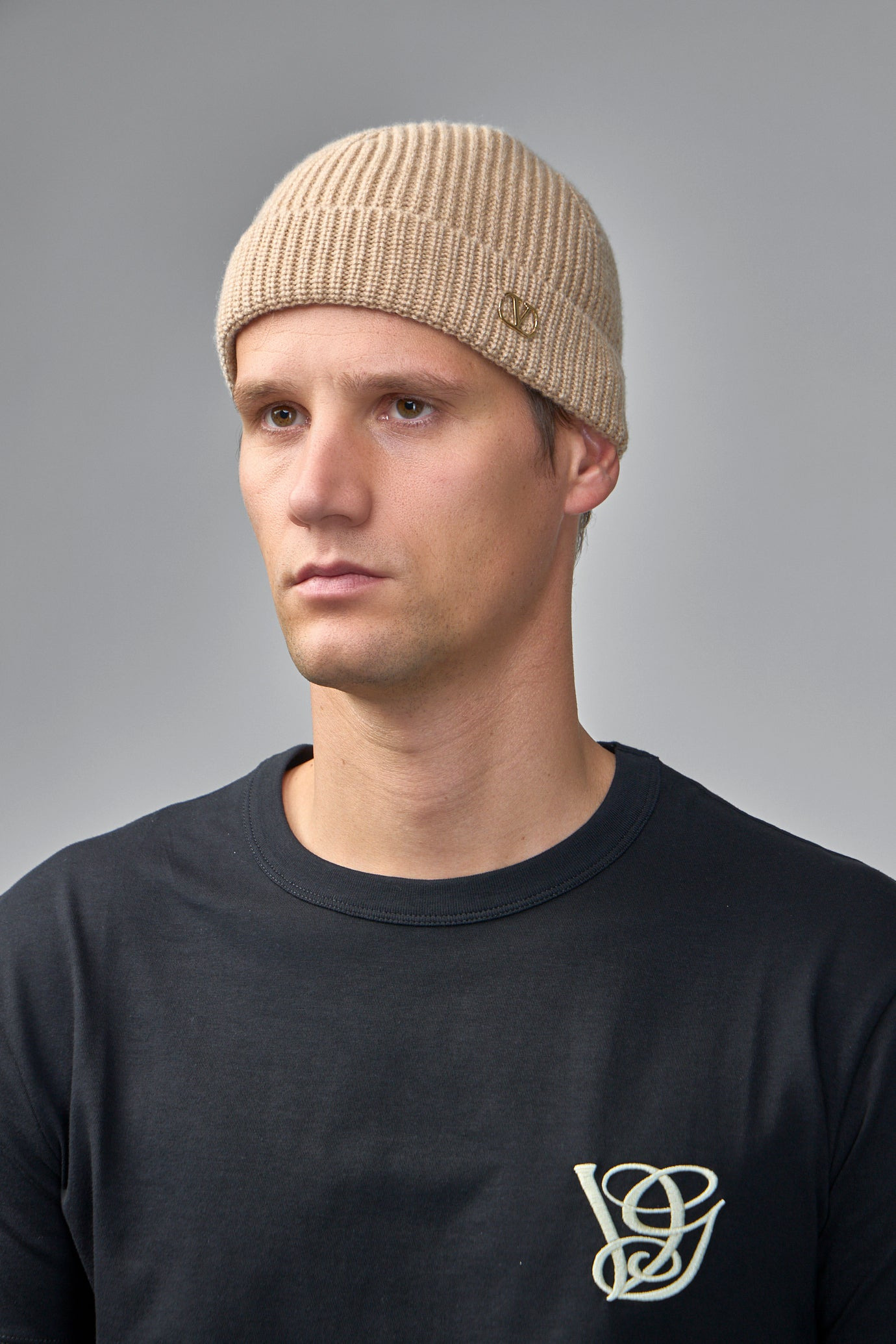 VLogo Signature Knitted Beanie - 4