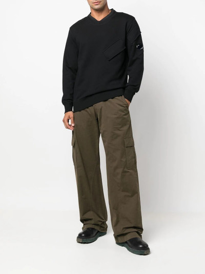 C.P. Company flap-pocket cotton jumper outlook