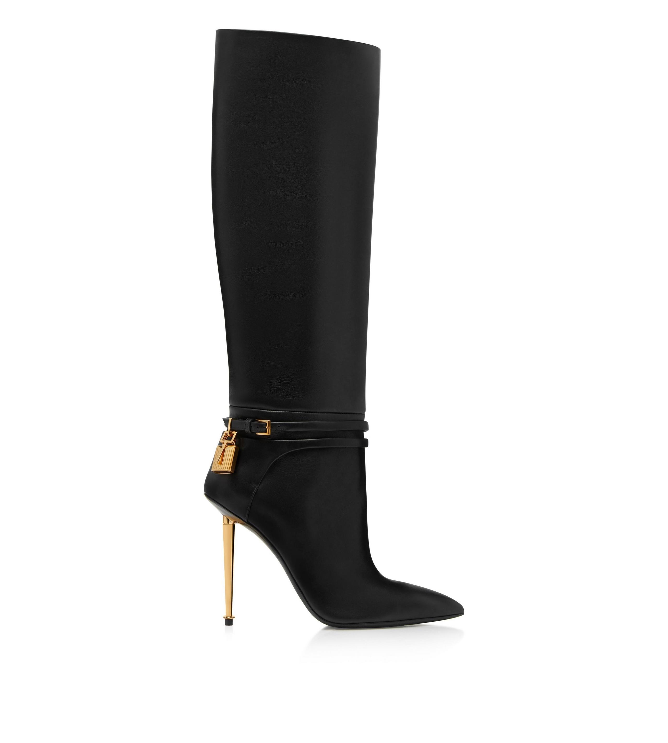 LEATHER PADLOCK BOOT - 1