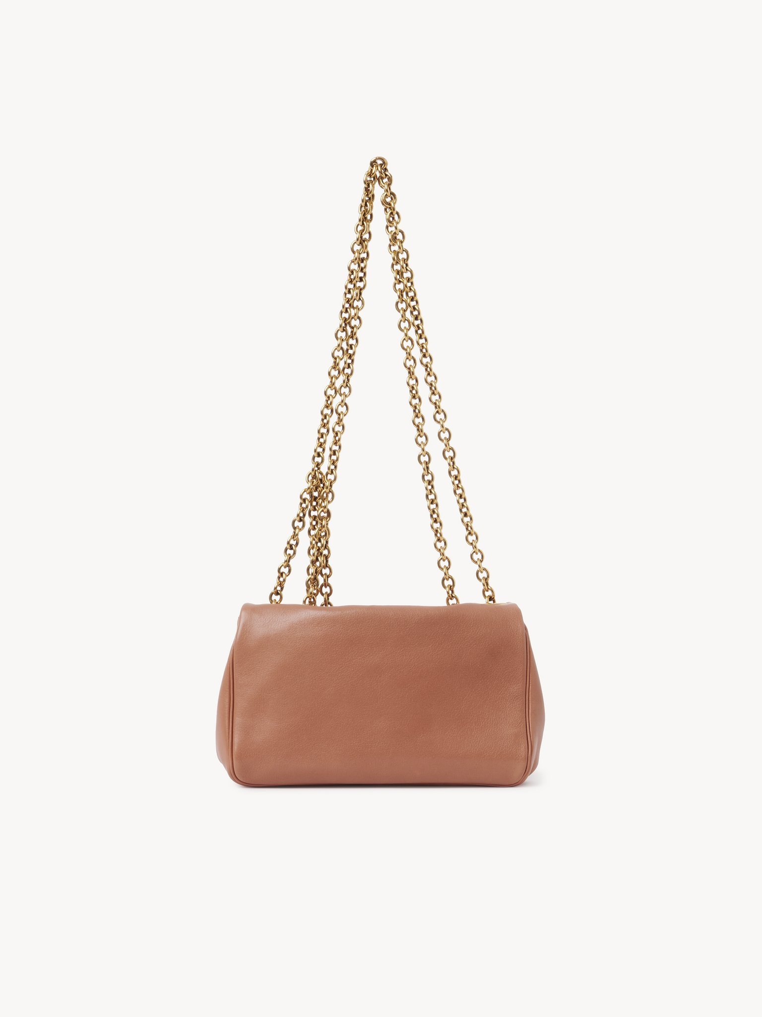 SMALL CHLOÉ HERITAGE SHOULDER BAG IN GRAINED LEATHER - 5