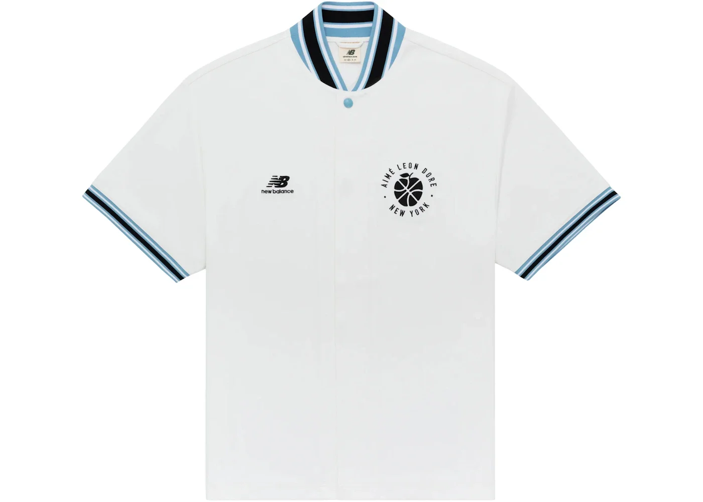 Aime Leon Dore x New Balance Sonny NY Warm Up Shirt White - 1