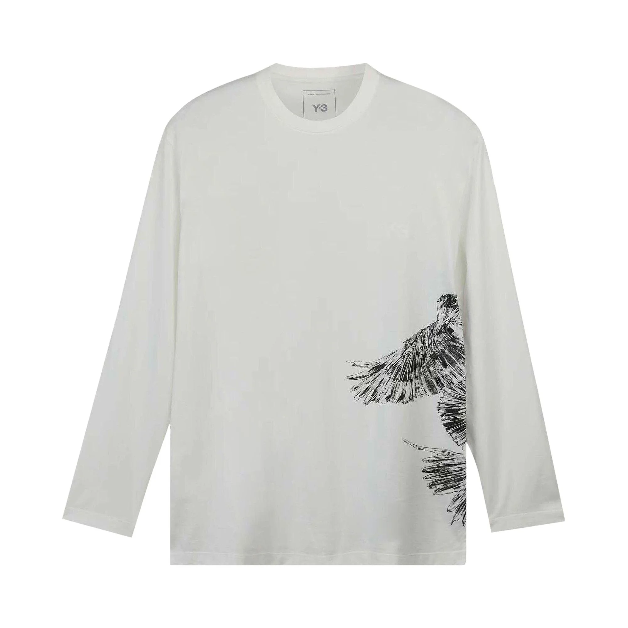 Y-3 Graphic Long-Sleeve Tee 'White' - 1