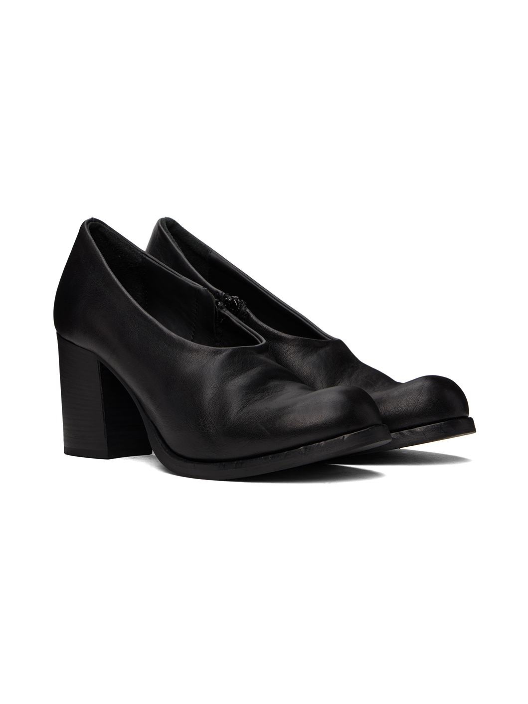 Black Adam Signature Edition Leather Slip-On Heels - 4