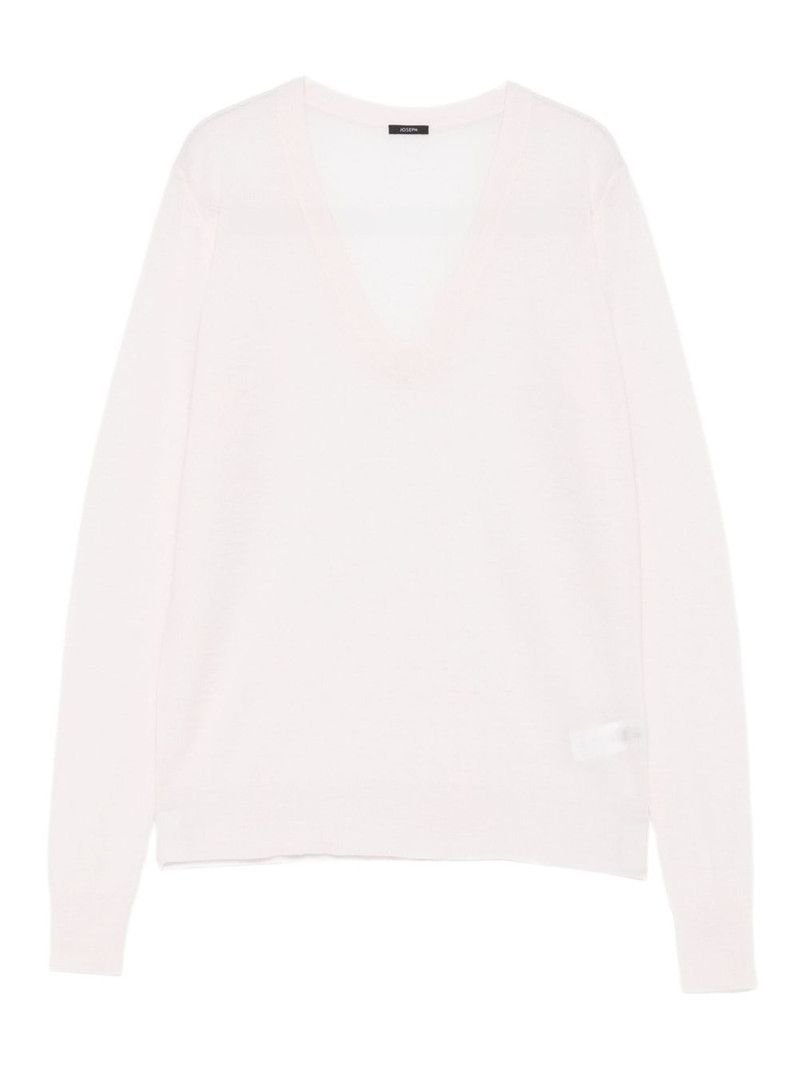 V-neck cashmere sweater 1