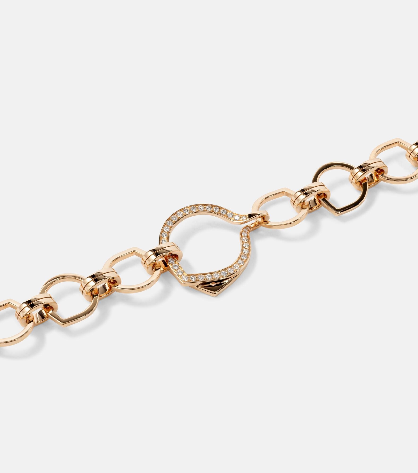 Antifer 18kt rose gold necklace with diamonds - 6