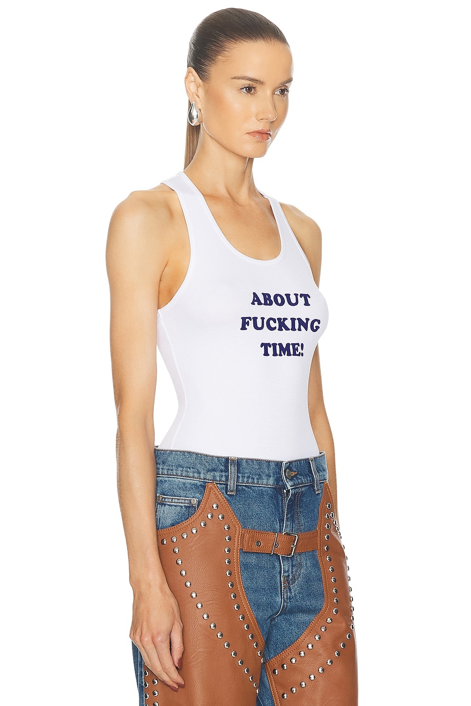 Stella McCartney About F* Time Tank Top | forward | REVERSIBLE