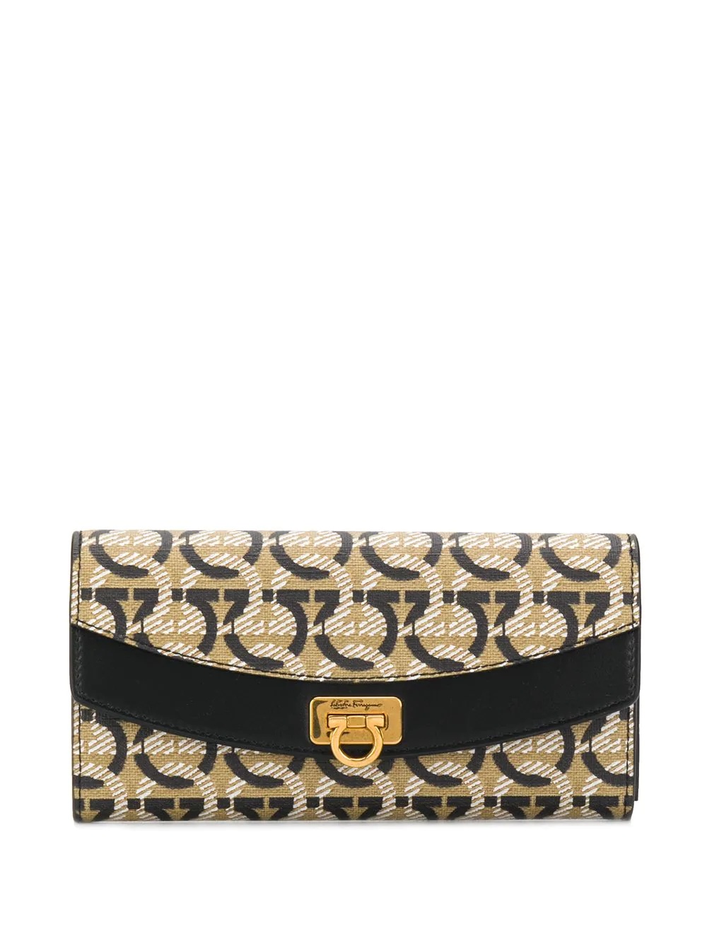 Gancini-monogram continental wallet - 1