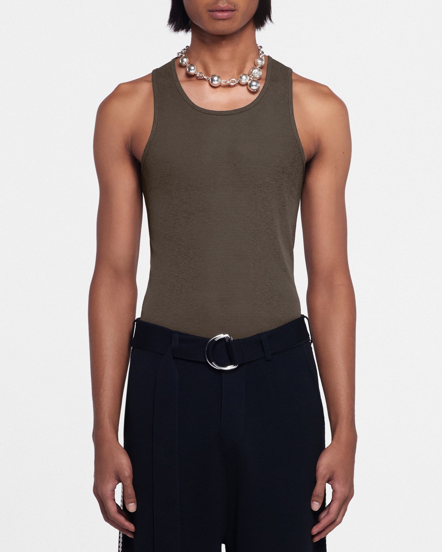 Mesh-Jersey Tank Top - 2