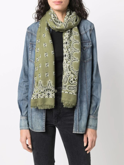 SAINT LAURENT paisley print scarf outlook