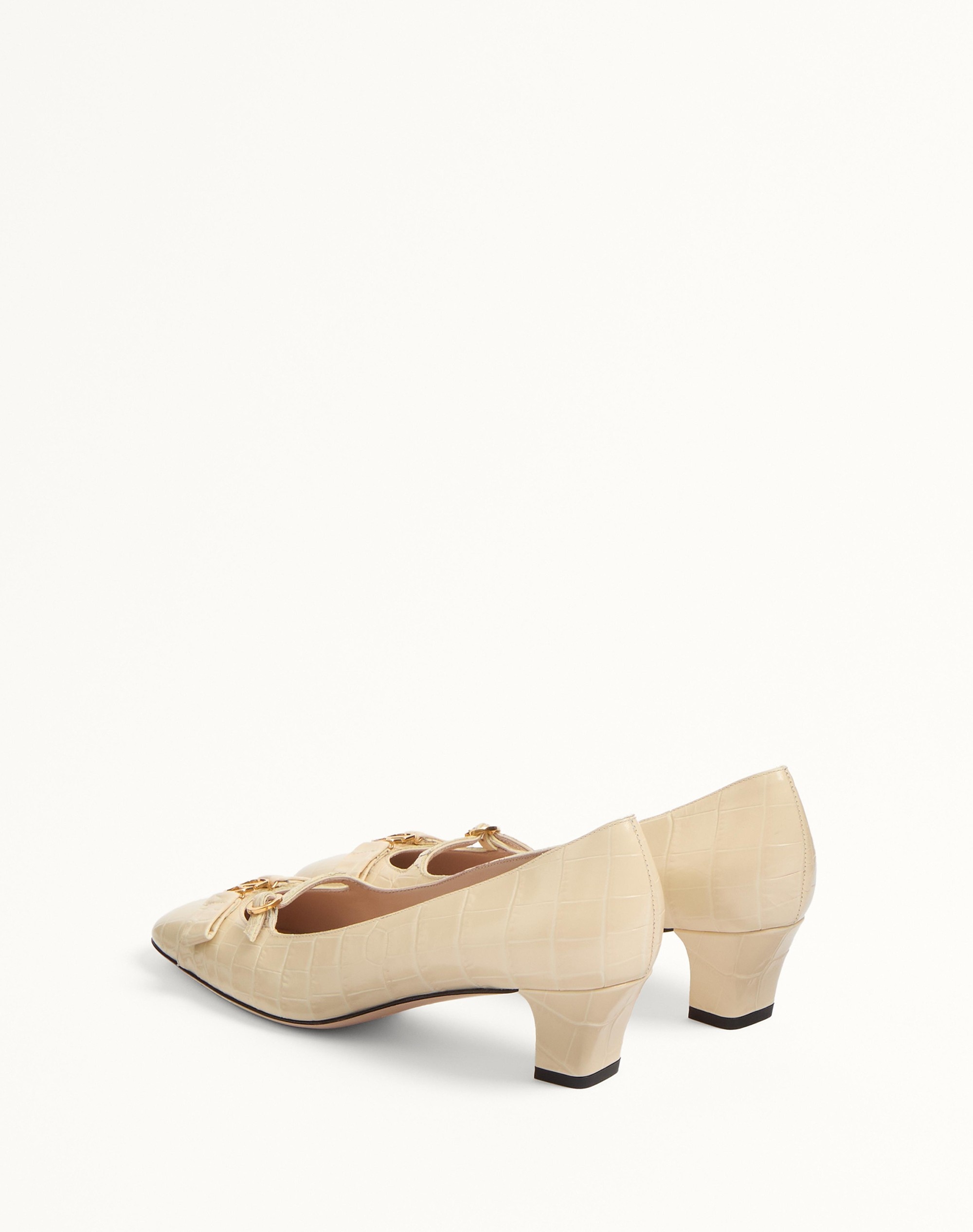 BOWOW DÉCOLLETÉ IN PRINTED CALFSKIN 45MM - 6