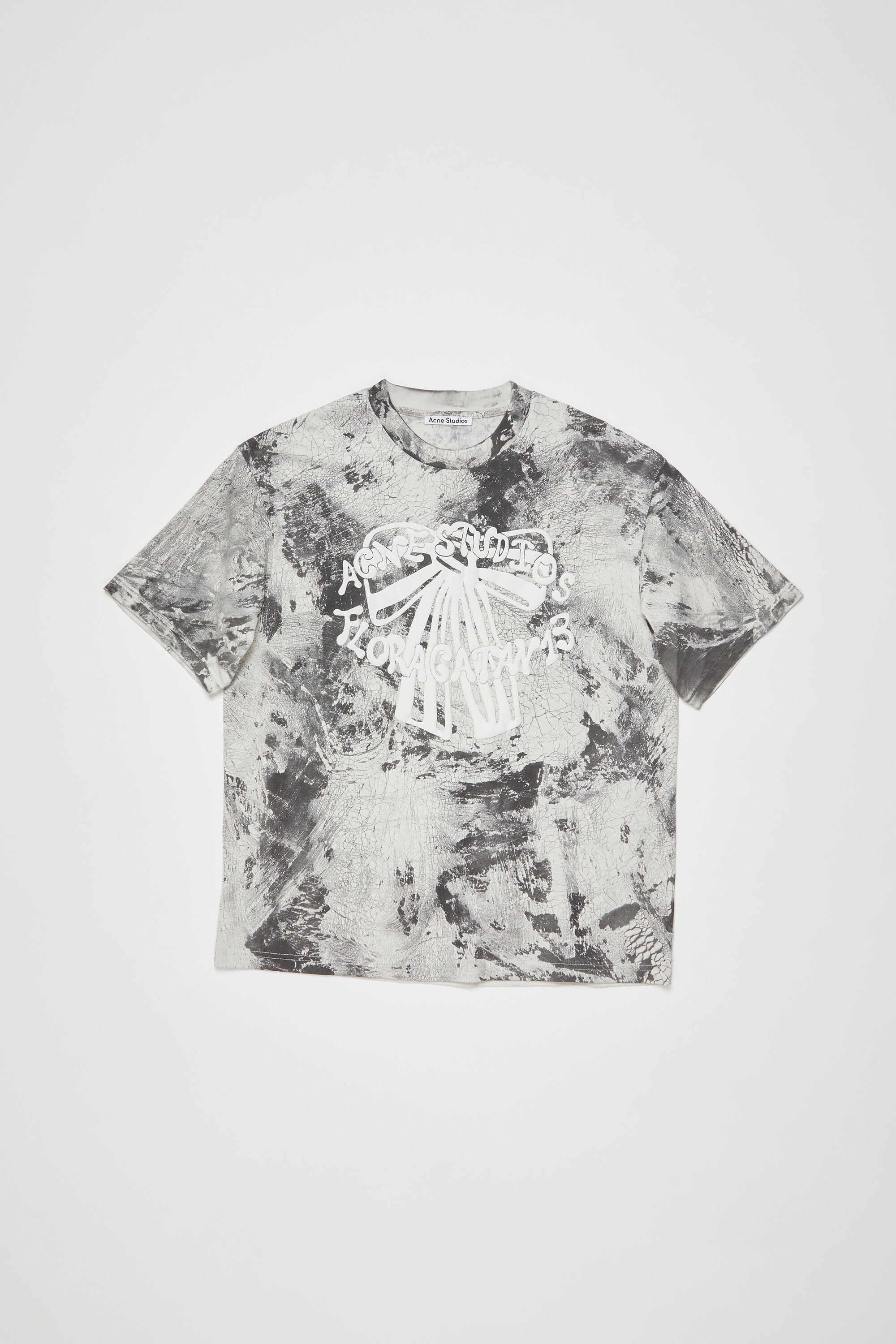T-shirt plaster print - Faded black - 5