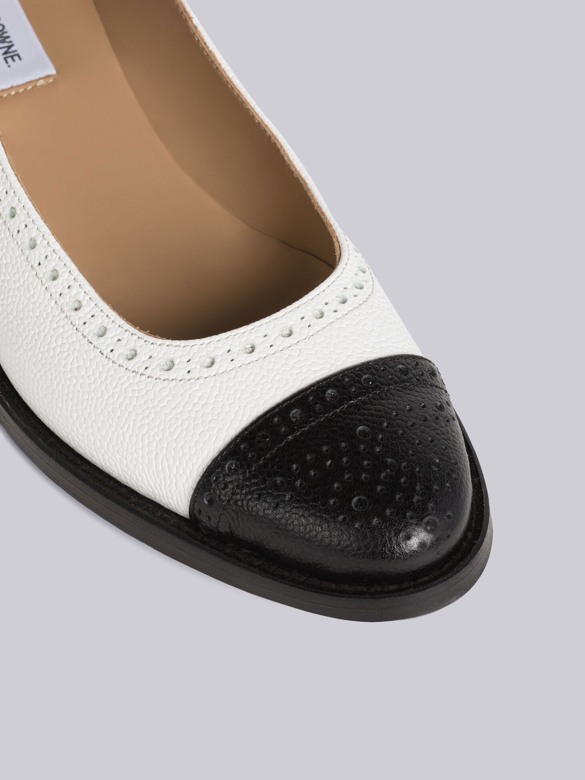 Pebble Grain Ankle Strap Court Shoe - 2