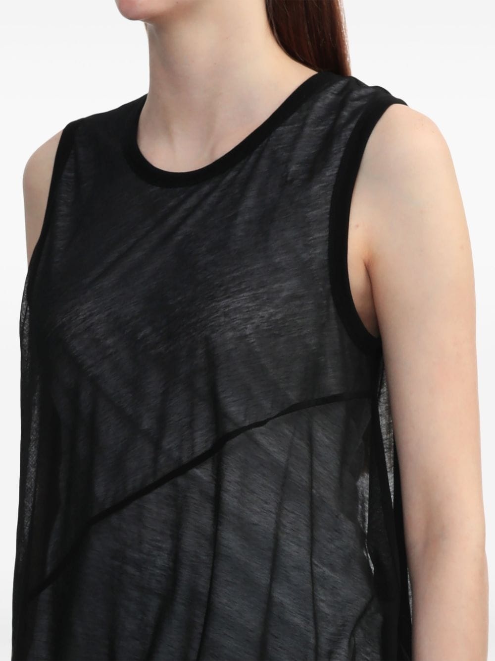 layered cotton tank top - 5