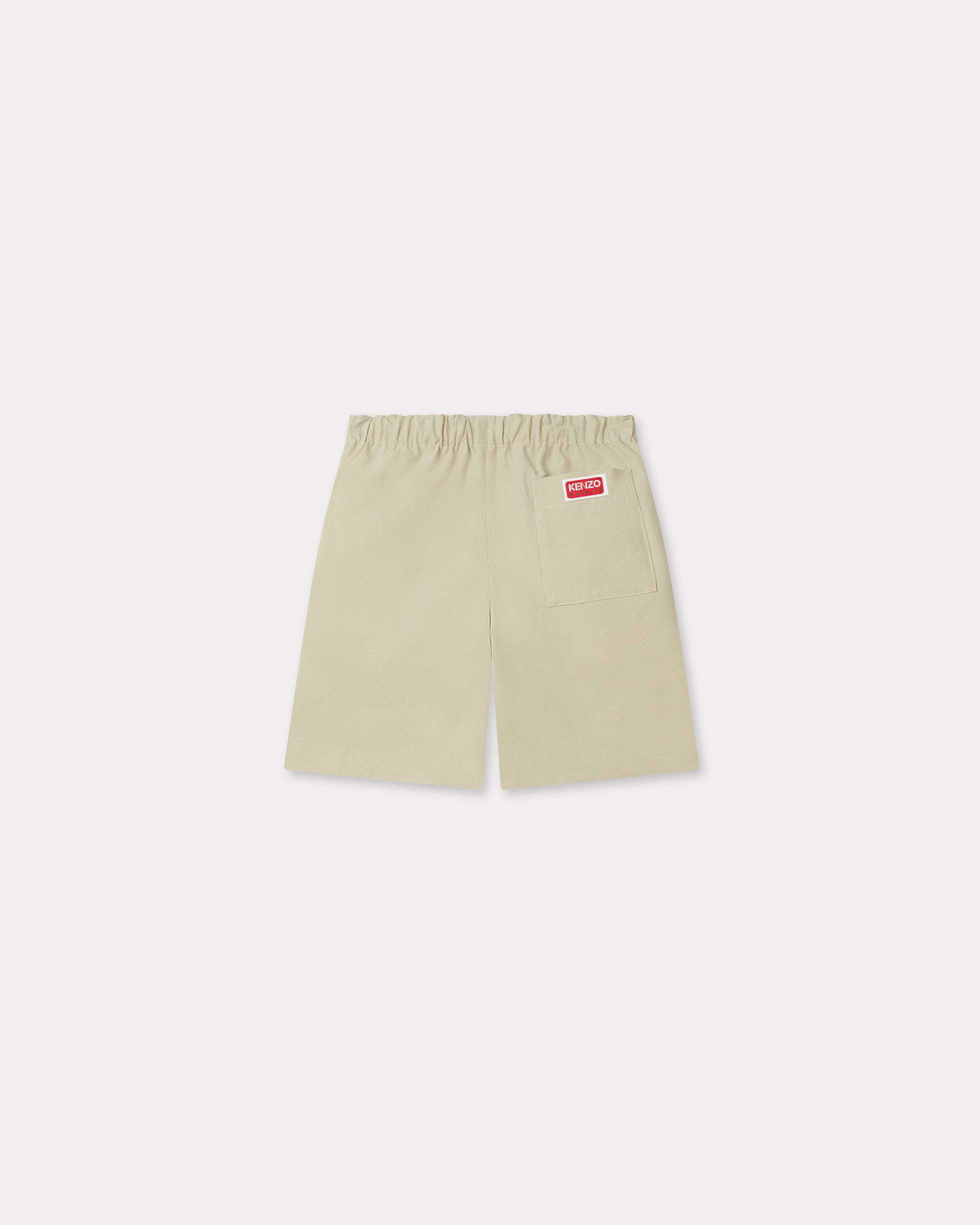 'KENZO Weave' elasticated shorts in cotton - 2