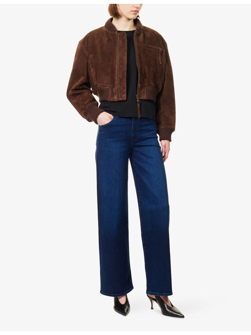PAIGE Sasha Wide-Leg Denim-Blend Jeans outlook