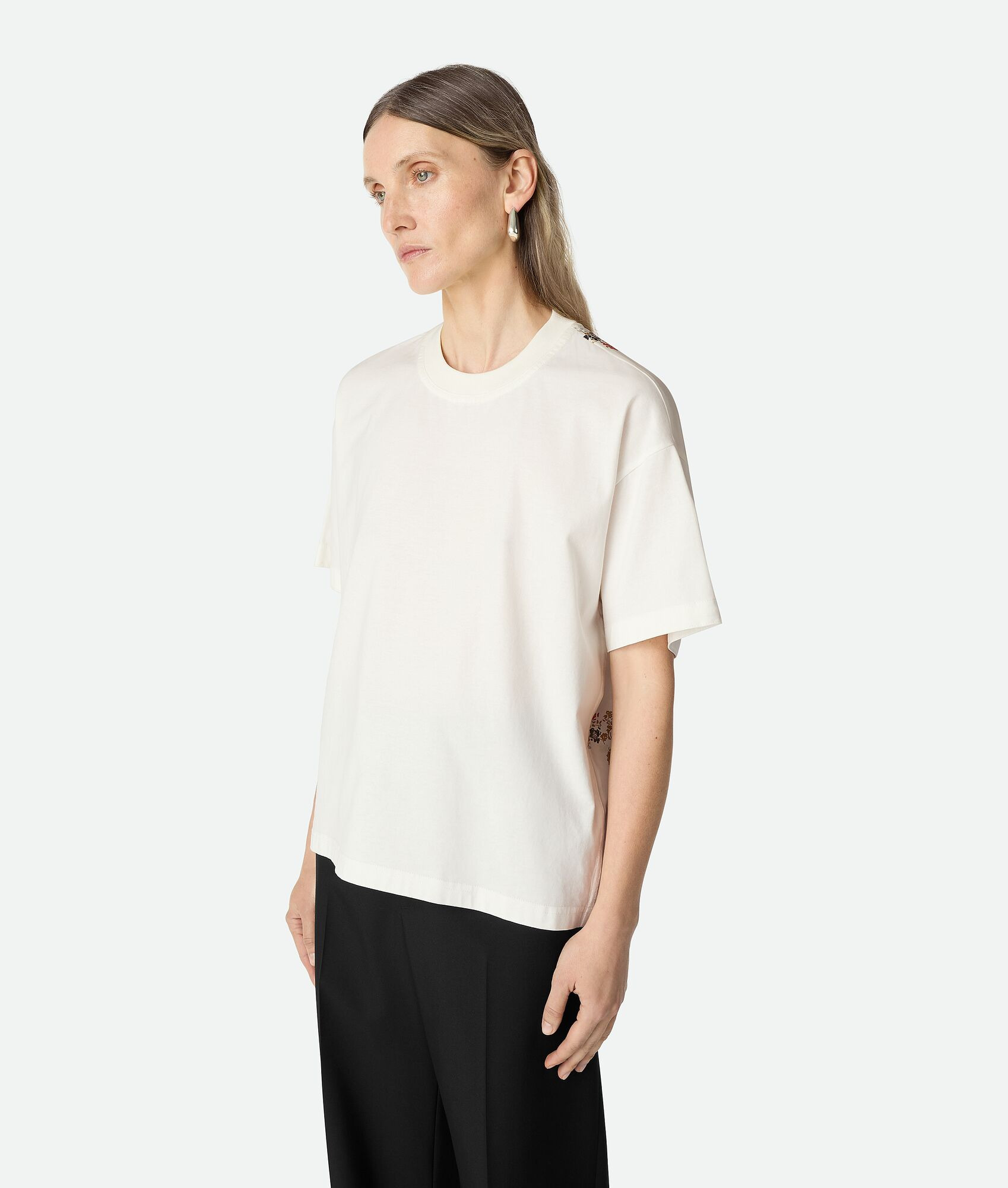 Cotton And Silk Printed T-Shirt - 2