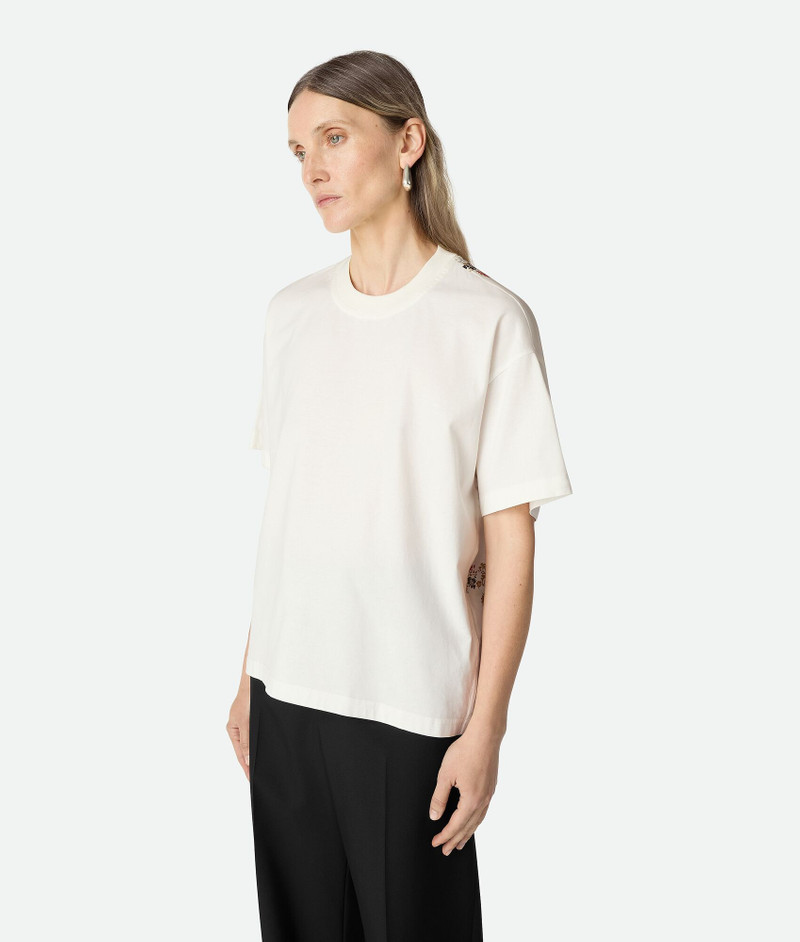 Bottega Veneta Cotton And Silk Printed T-Shirt outlook