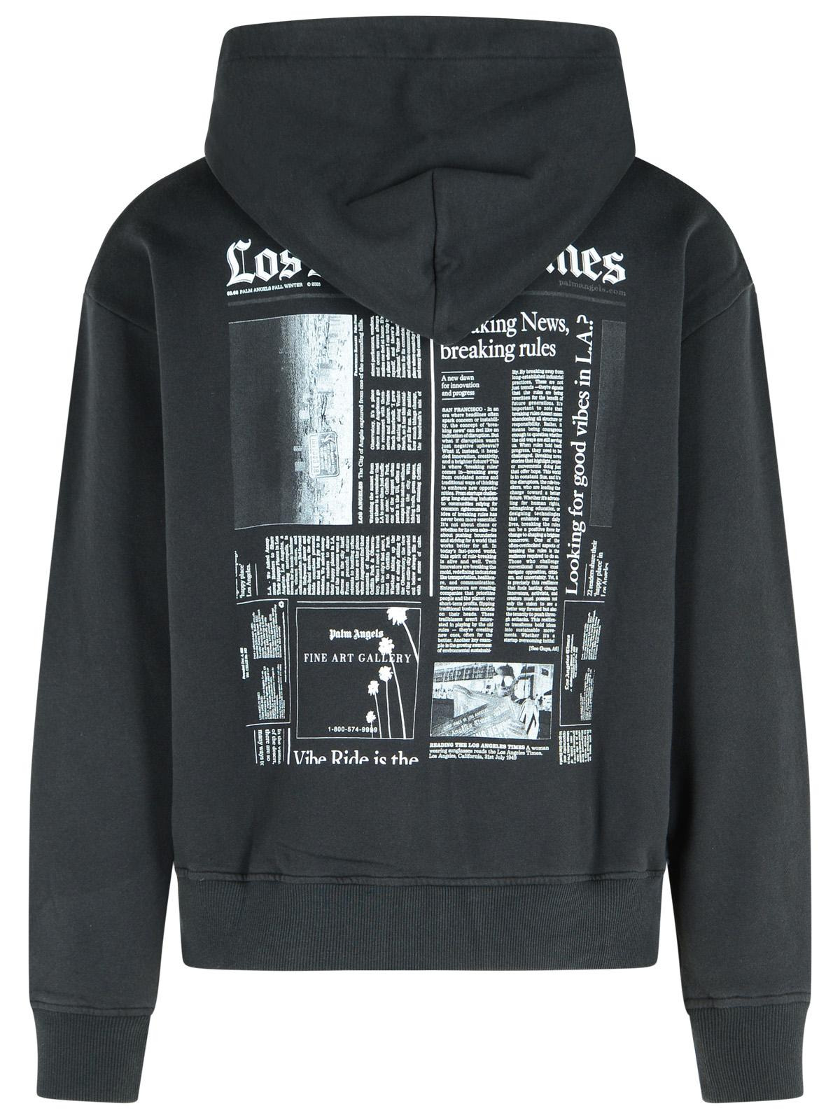 Palm Angels Black Cotton Sweatshirt Men - 3